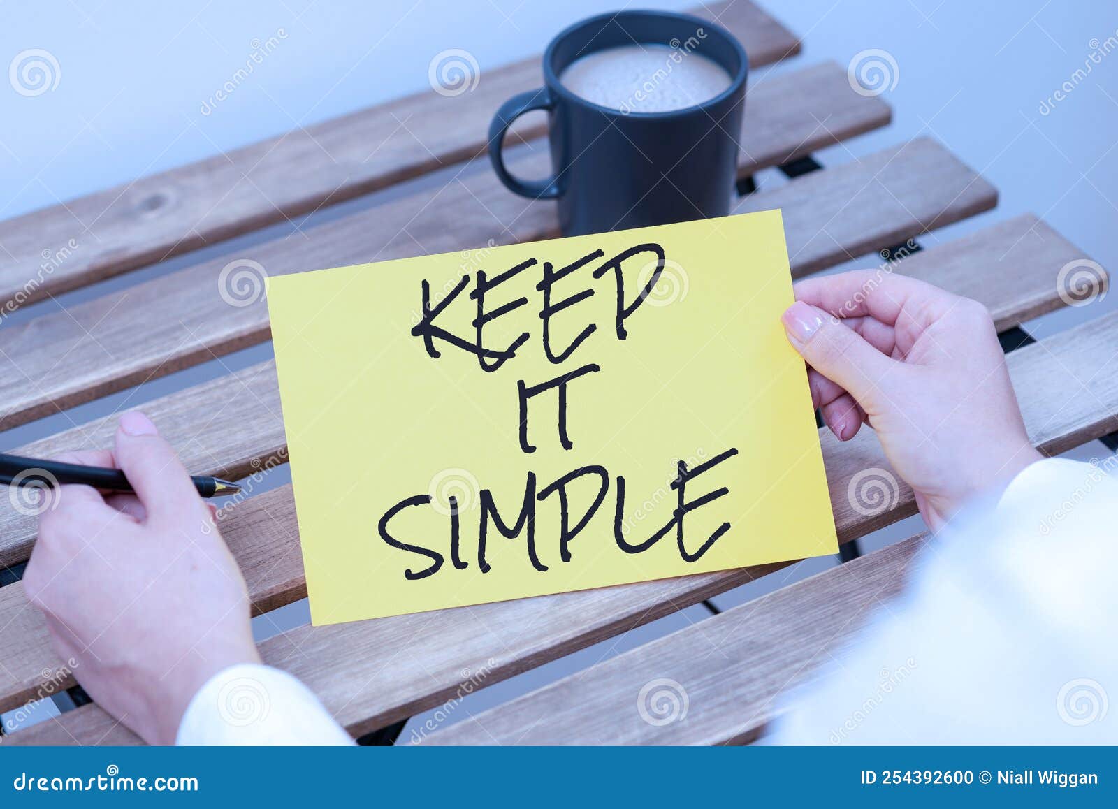 Conceptual Display Keep it Simple. Word for Easy To Toss Around