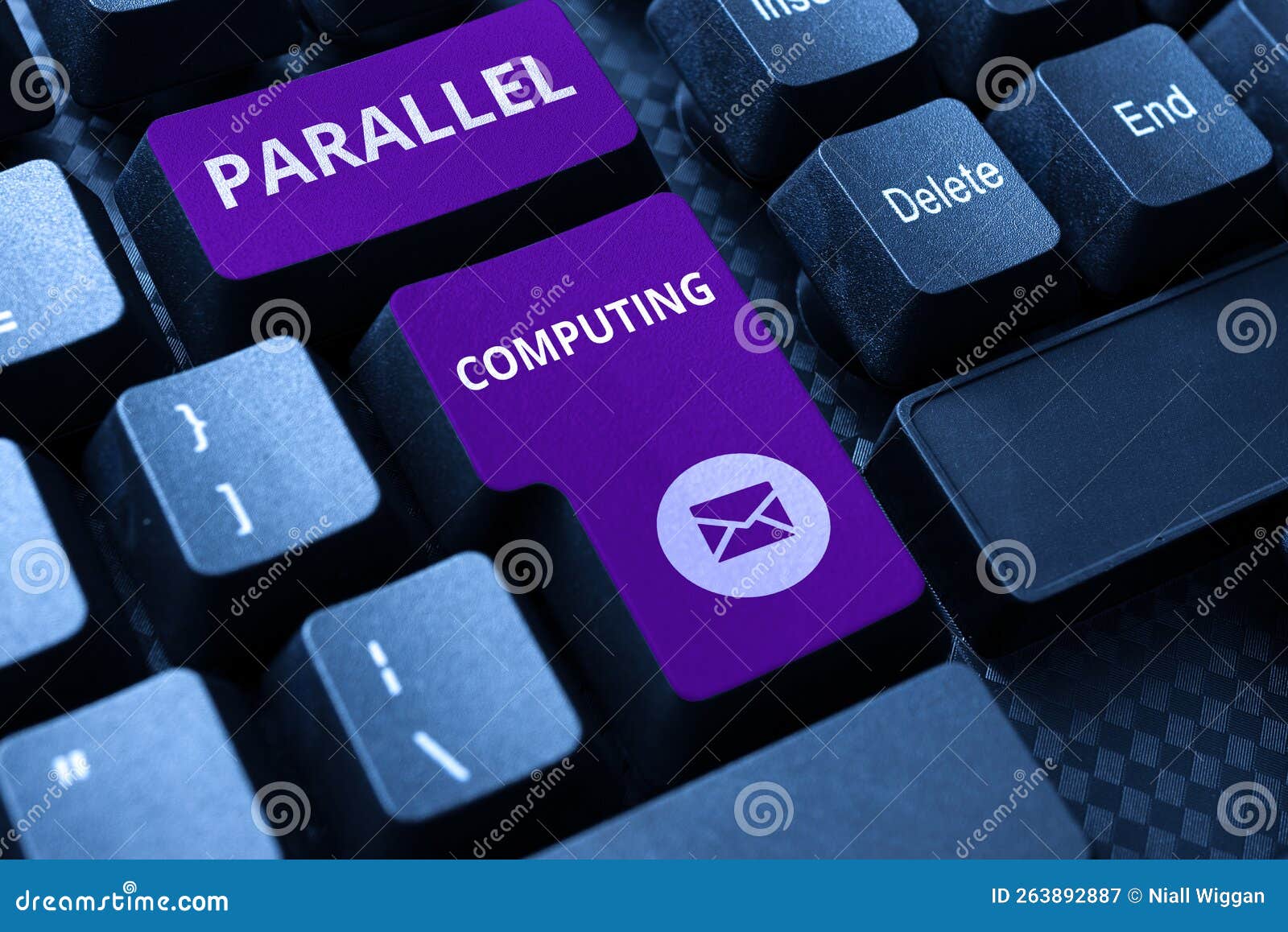 Text Showing Inspiration Parallel Computing. Business Showcase