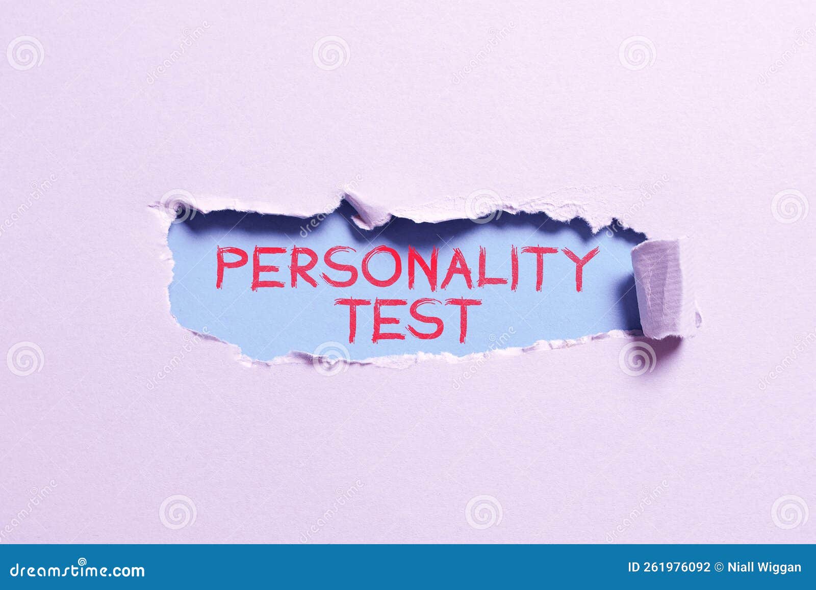 Conceptual Display Personality Test. Word Written on a Method of Assessing Human Personality