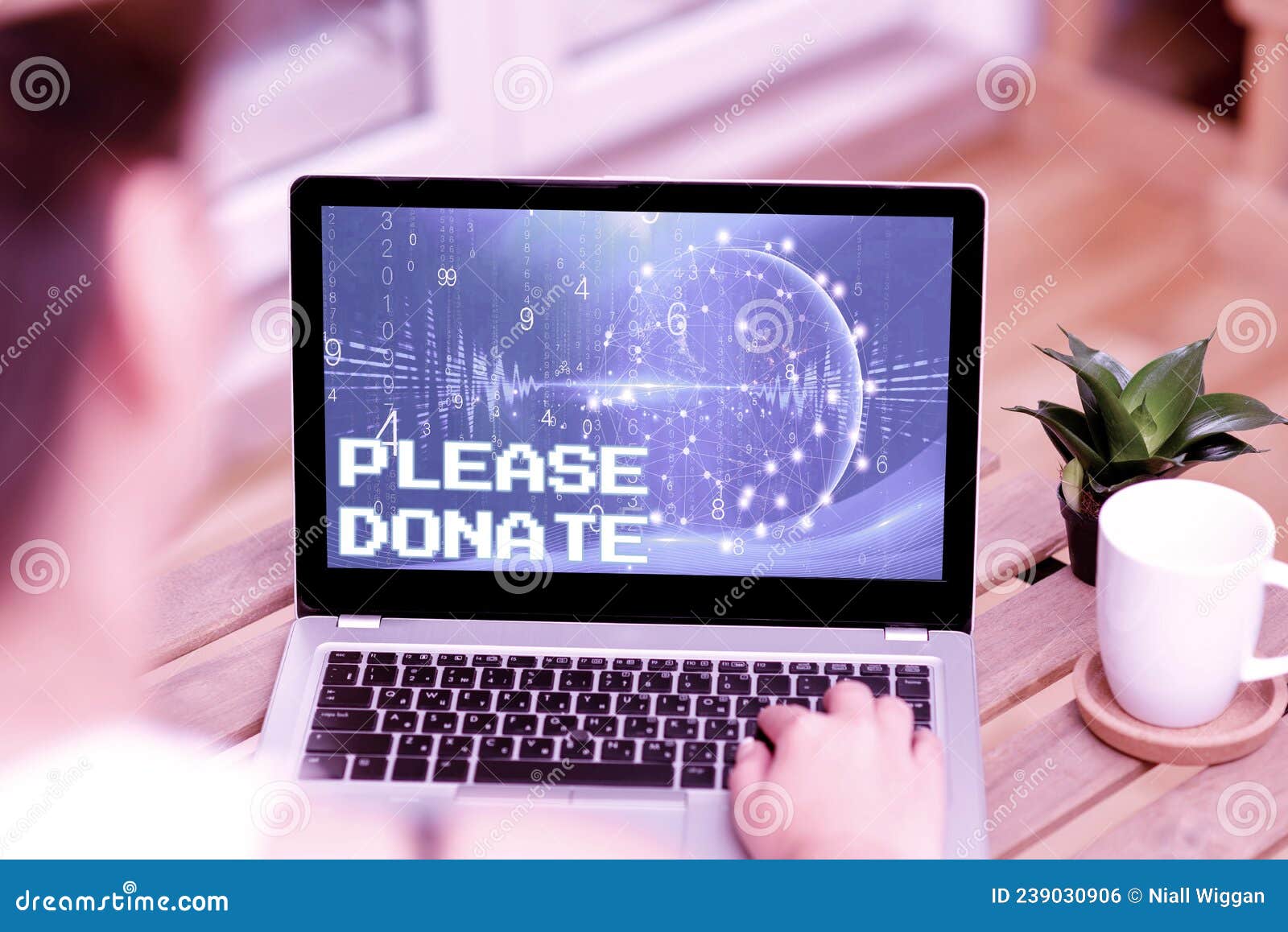 Conceptual caption Please Donate. Business concept Supply Furnish Hand out  Contribute Grant Aid to Charity Abstract Programmer Typing Antivirus Codes  Stock Photo - Alamy