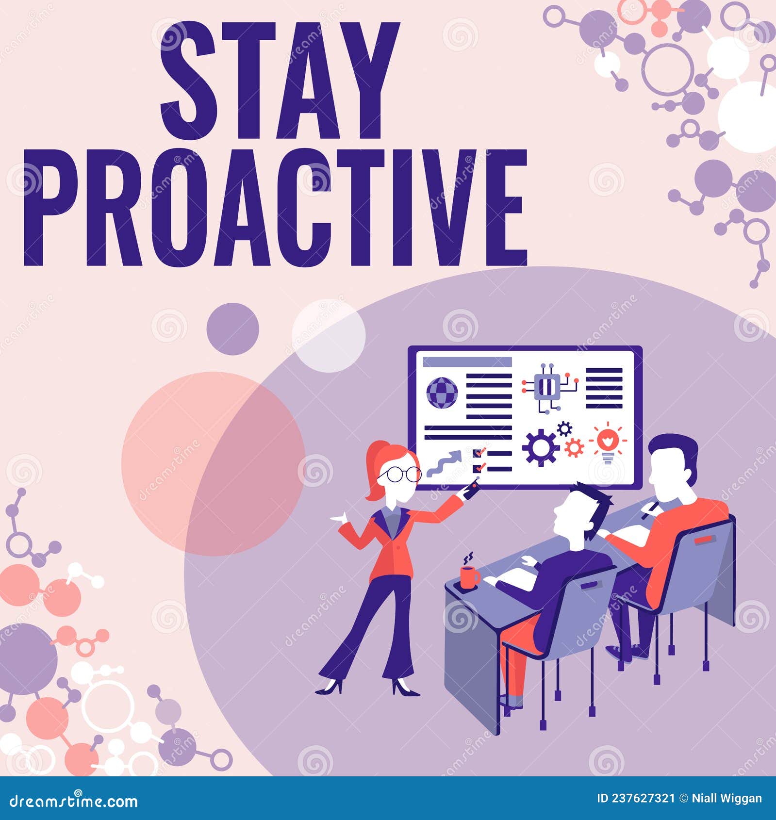 inspiration showing sign stay proactive. word for taking own decision to go ahead of anticipated events presenting