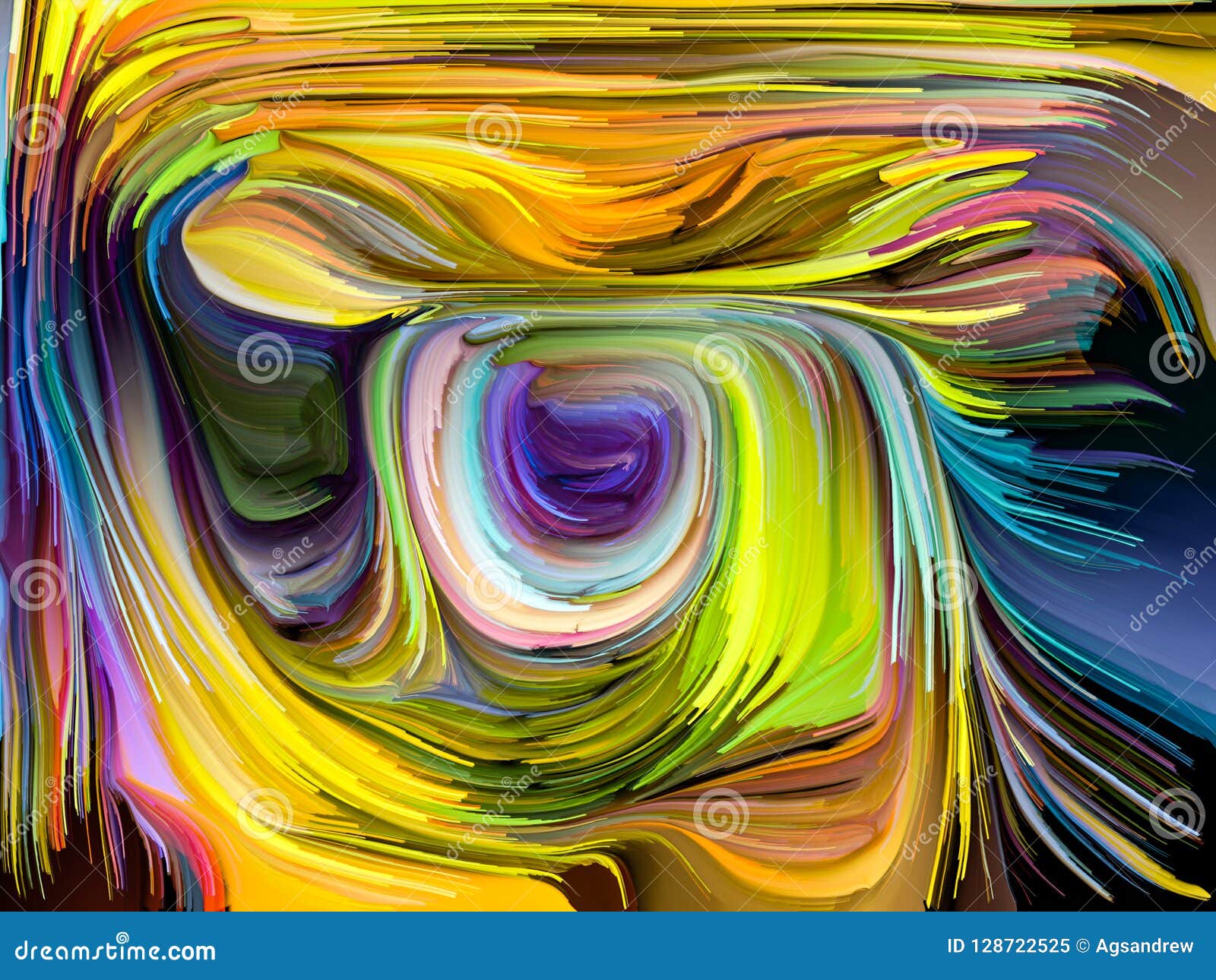 Conceptual Fused Colors stock illustration. Illustration of color
