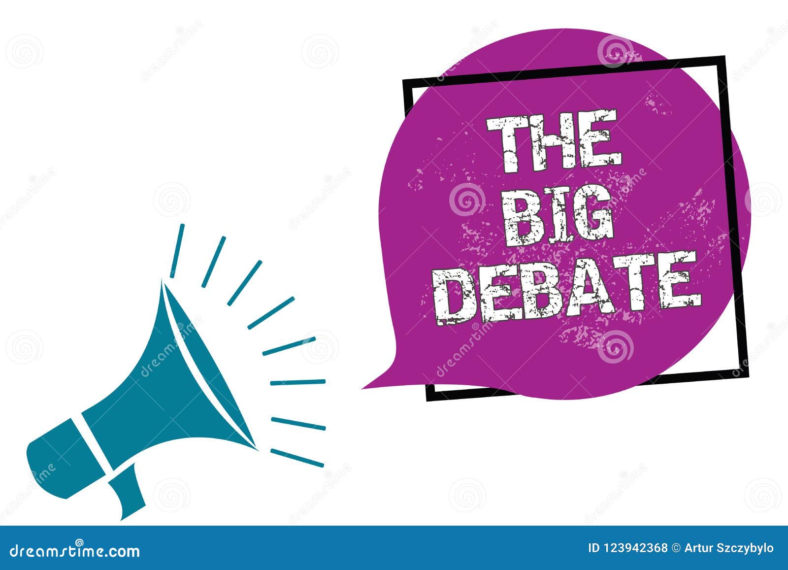 conceptual hand writing showing the big debate. business photo showcasing lecture speech congress presentation arguments differenc