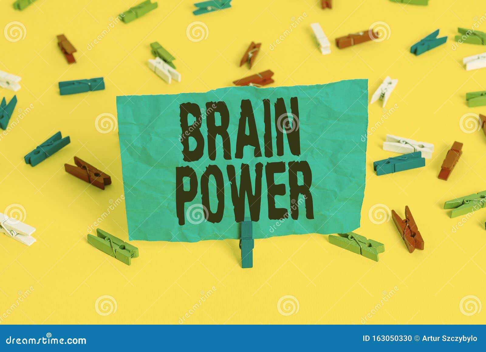 conceptual hand writing showing brain power. business photo showcasing ability to comprehend to understand and profit from