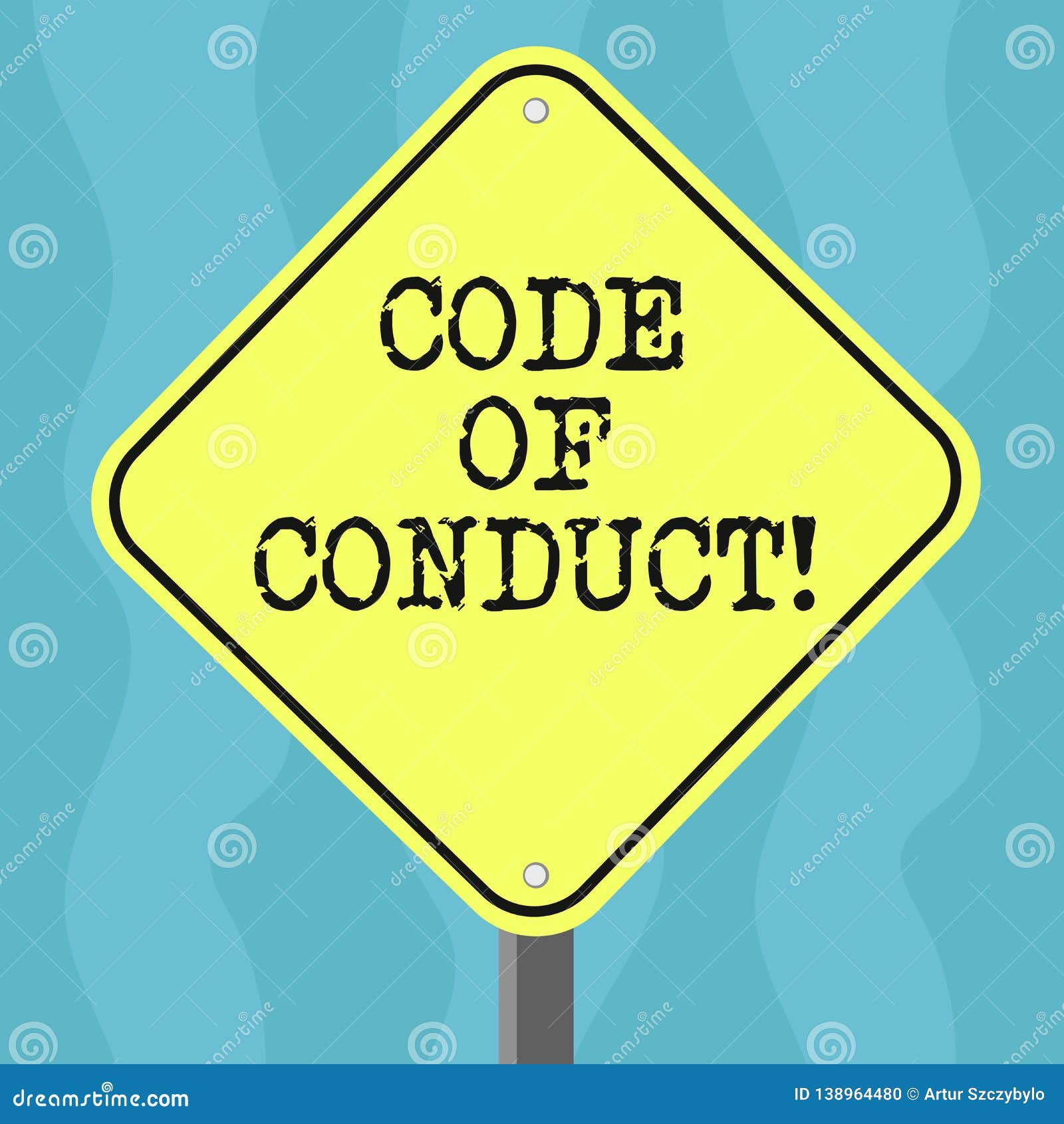 conceptual hand writing showing code of conduct. business photo text ethics rules moral codes ethical principles values