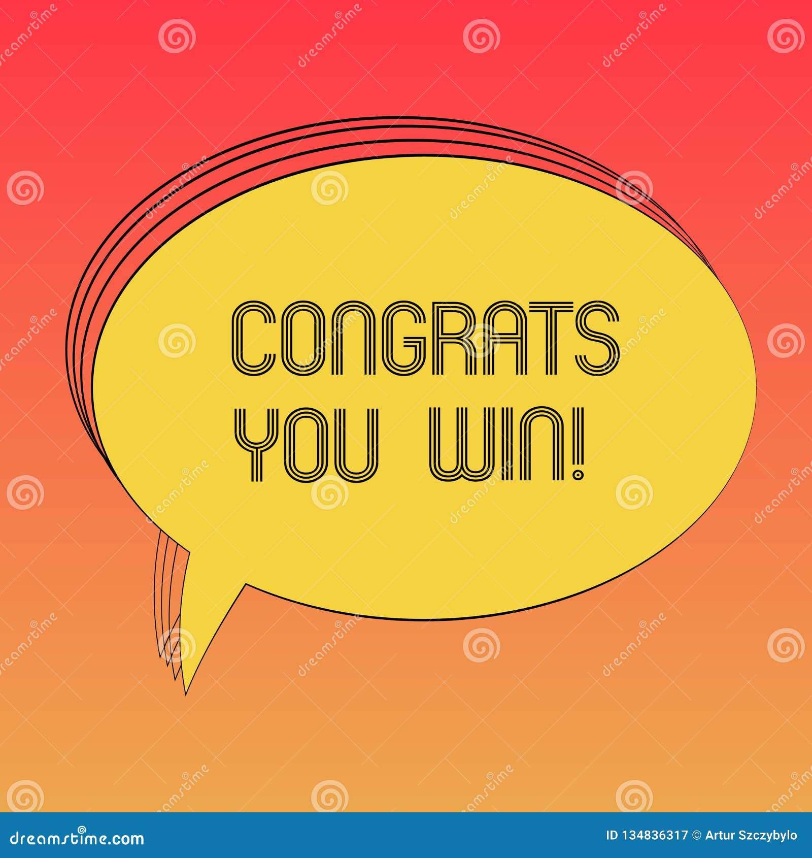 Conceptual Hand Writing Showing Congrats You Win. Business Photo Text ...