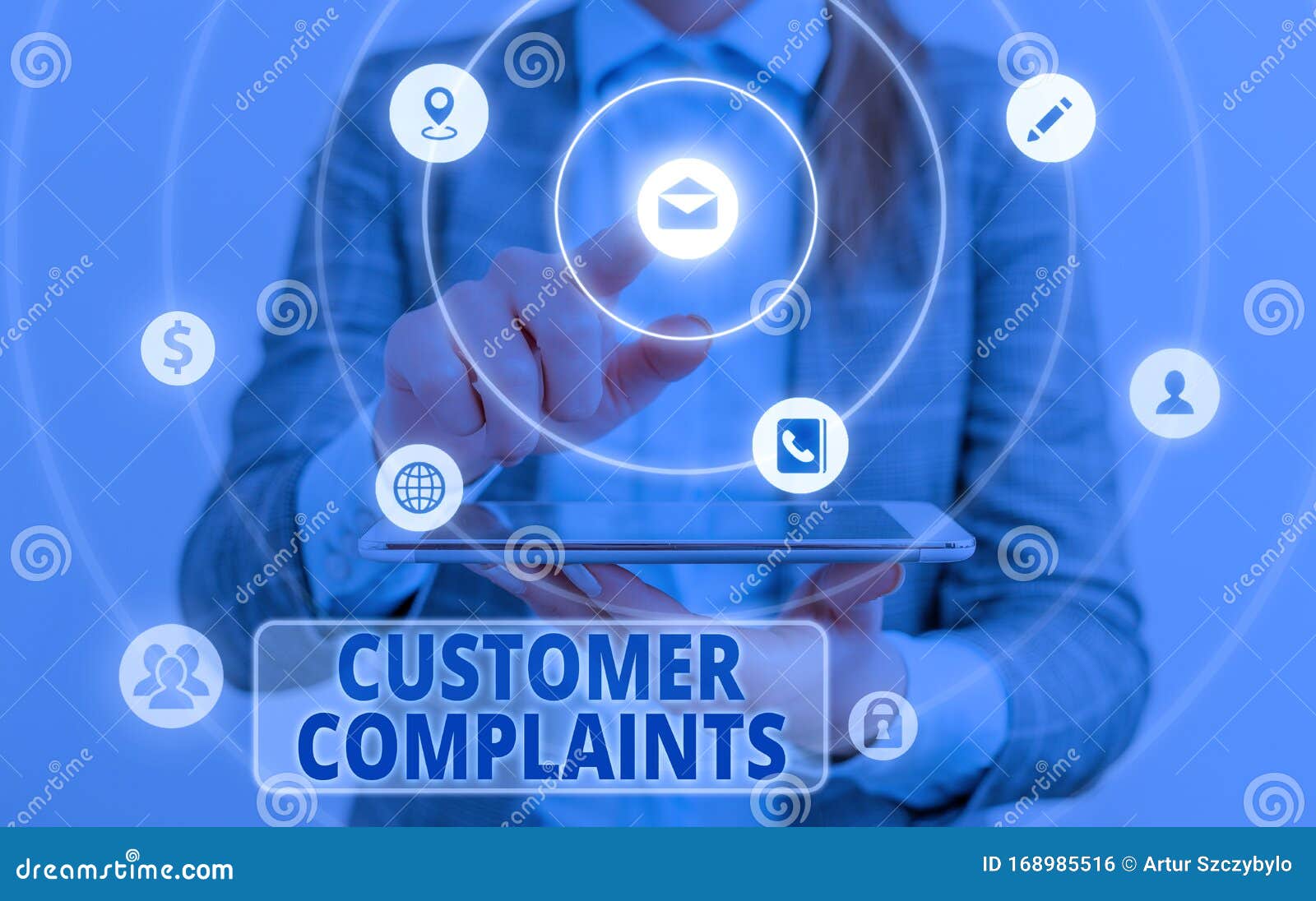 conceptual hand writing showing customer complaints. business photo text expression of dissatisfaction on a consumer s