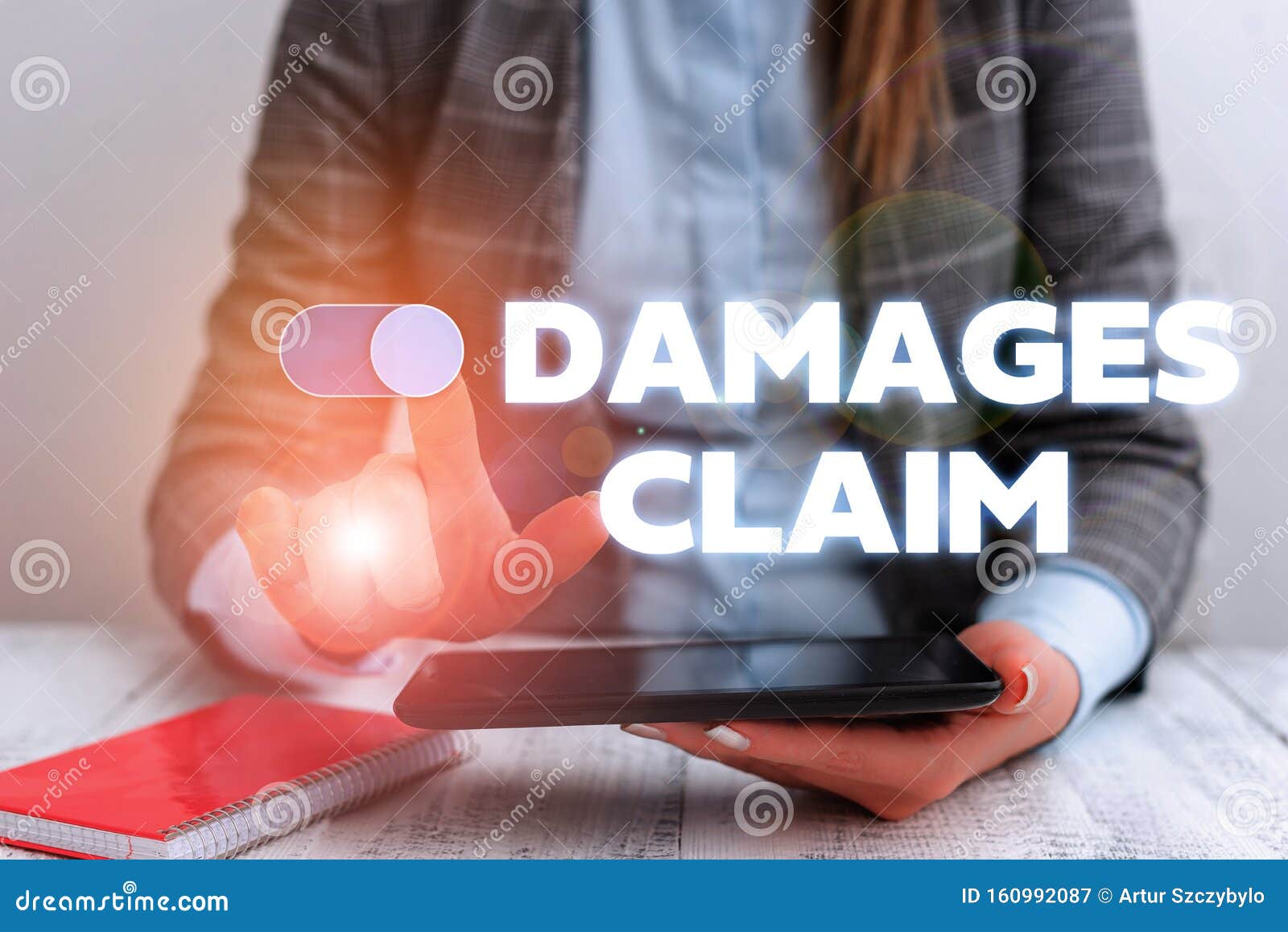 conceptual hand writing showing damages claim. business photo showcasing deanalysisd compensation litigate insurance