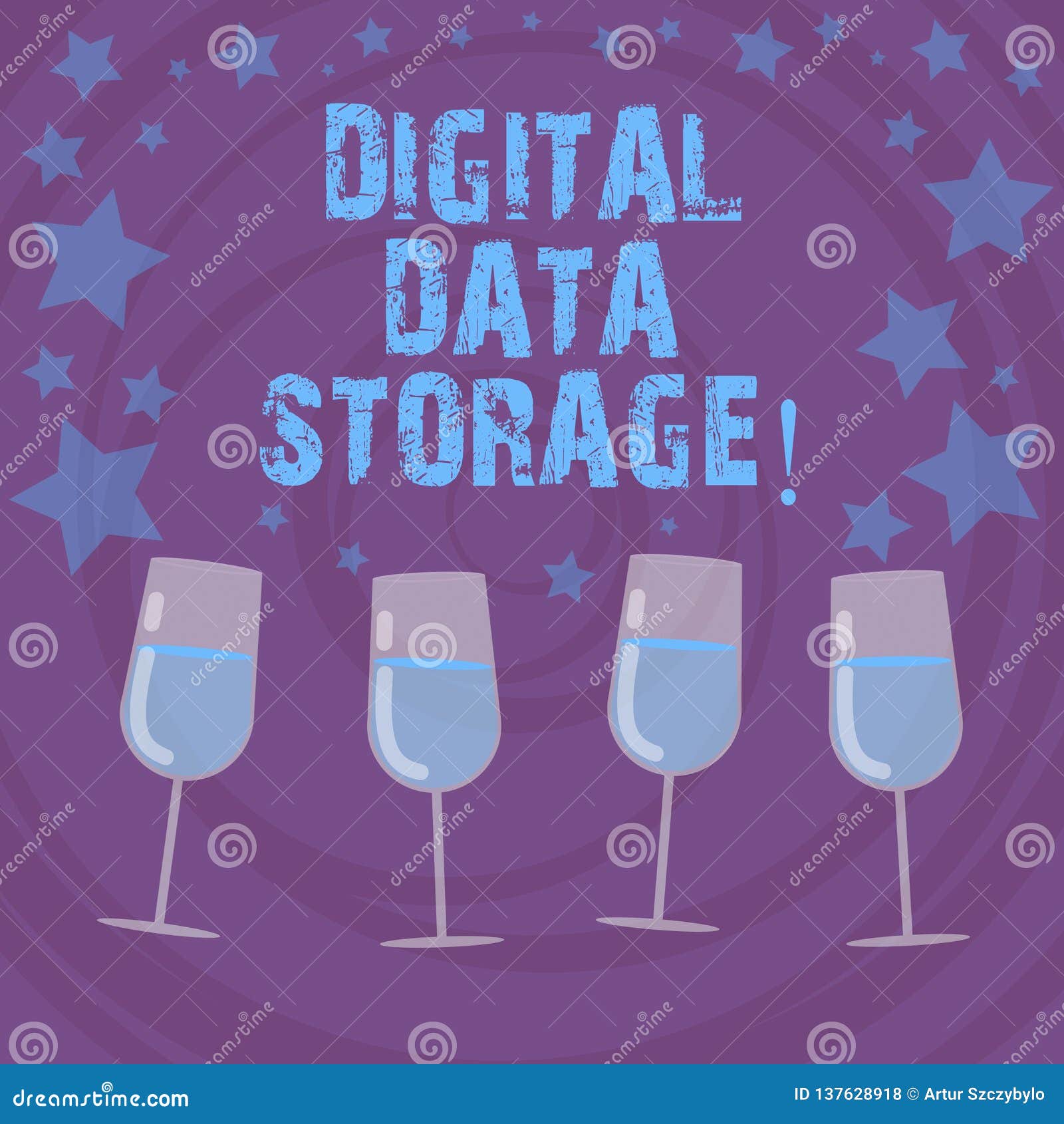 Conceptual Hand Writing Showing Digital Data Storage. Business Photo