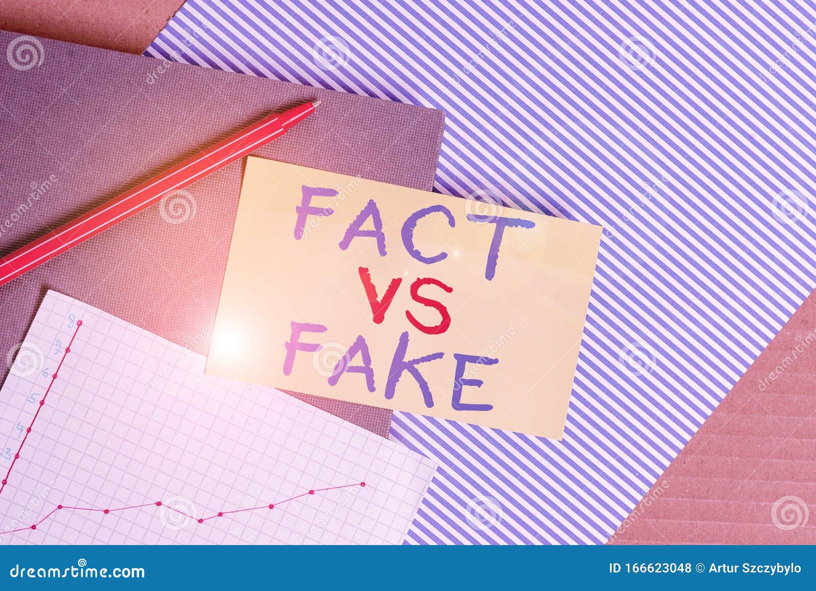 conceptual hand writing showing fact vs fake. business photo showcasing rivalry or products or information originaly