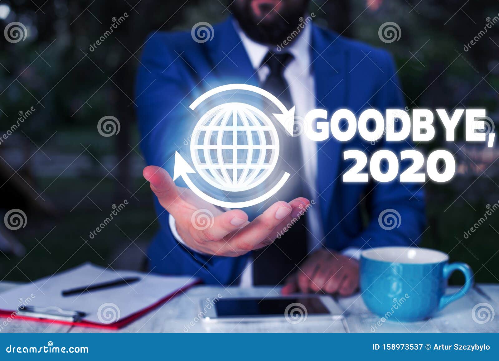 conceptual hand writing showing goodbye 2020. business photo text new year eve milestone last month celebration