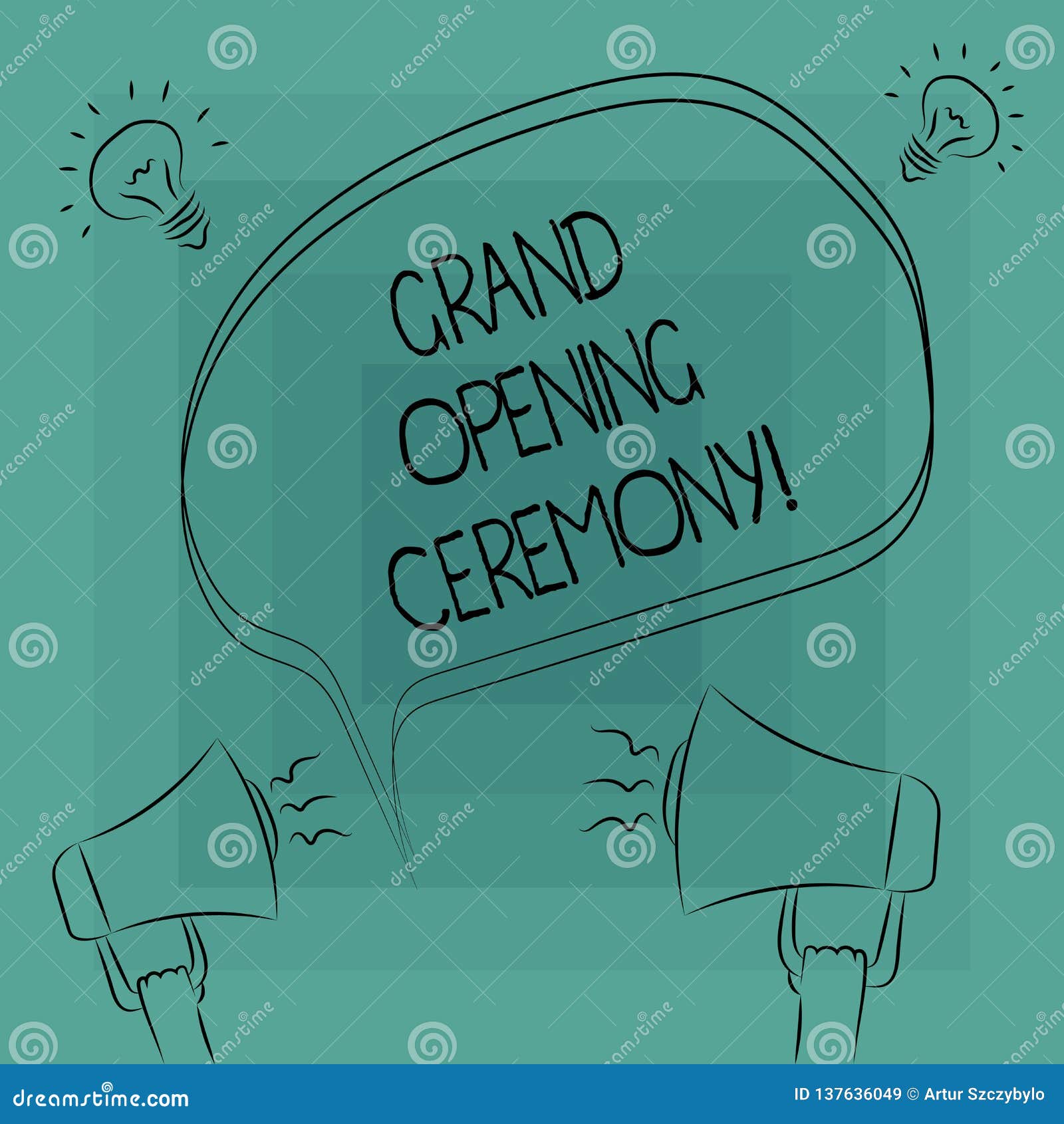 Conceptual Hand Writing Showing Grand Opening Ceremony. Business