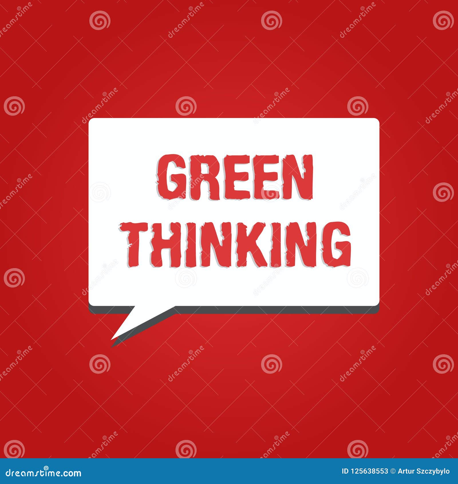 conceptual hand writing showing green thinking. business photo showcasing taking ction to make environmental responsibility a real