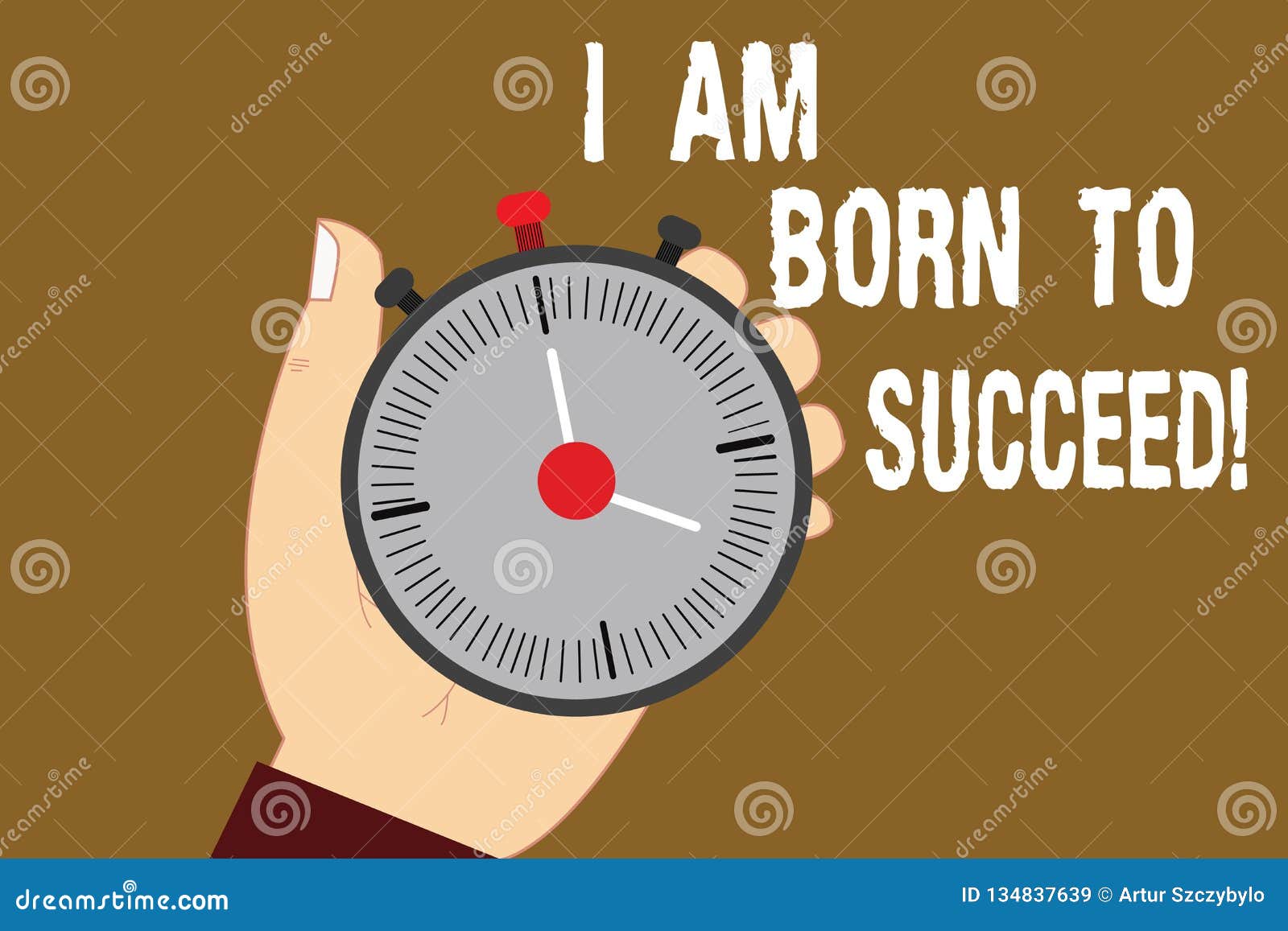 conceptual hand writing showing i am born to succeed. business photo text motivation be focused in your goals optimistic