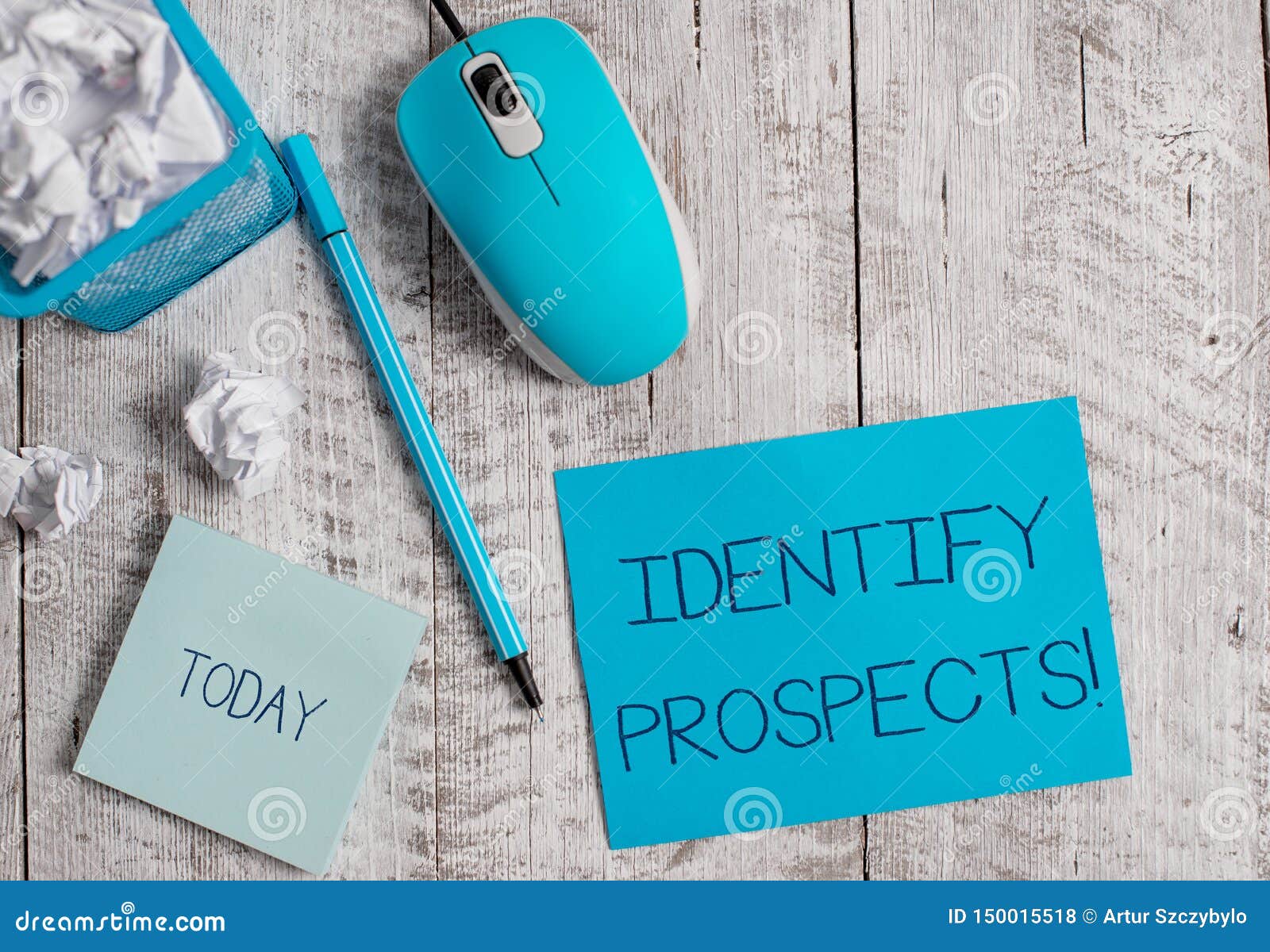 conceptual hand writing showing identify prospects. business photo showcasing possible client ideal customer prospective