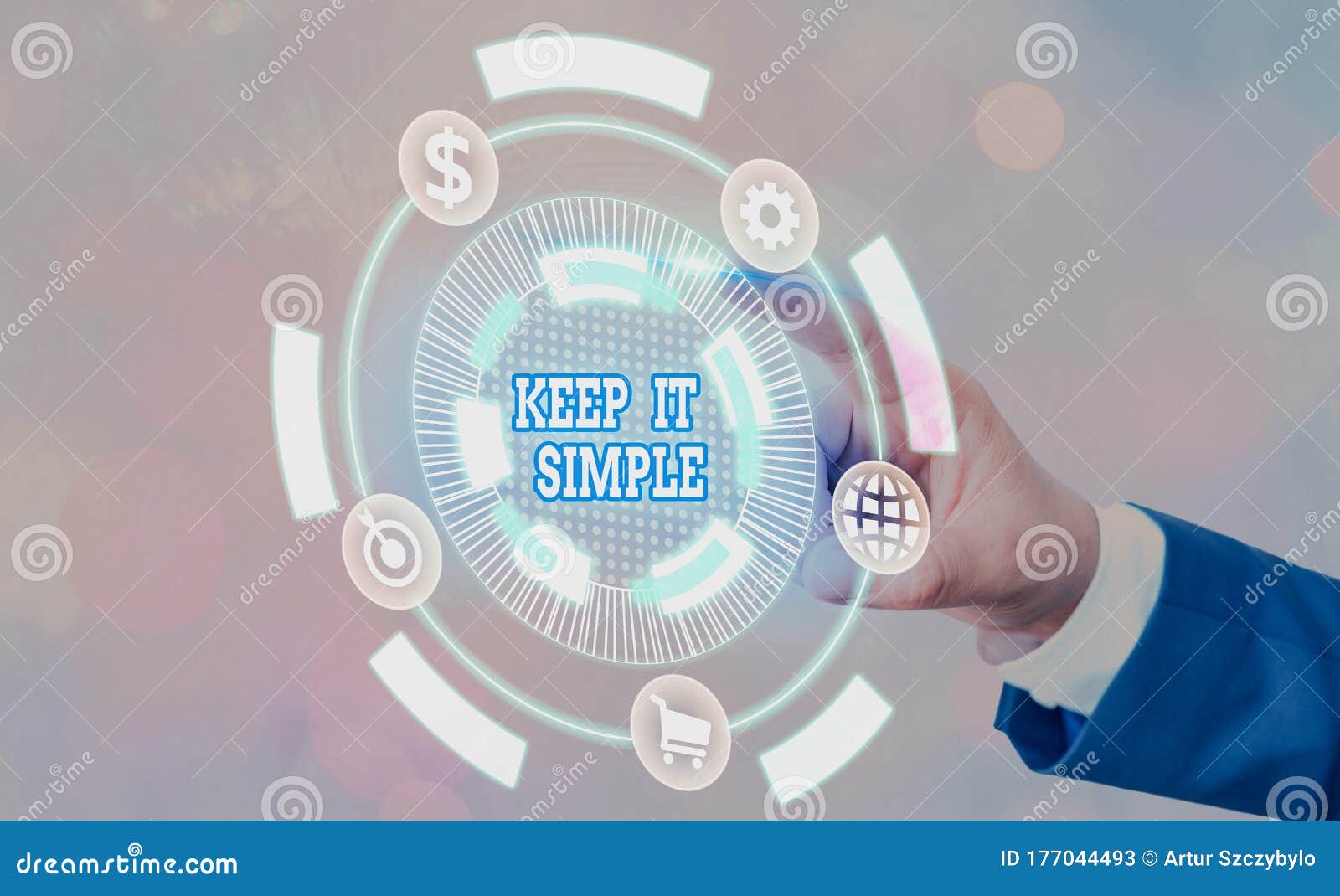 conceptual hand writing showing keep it simple. business photo text ask something easy understand not go into too much detail