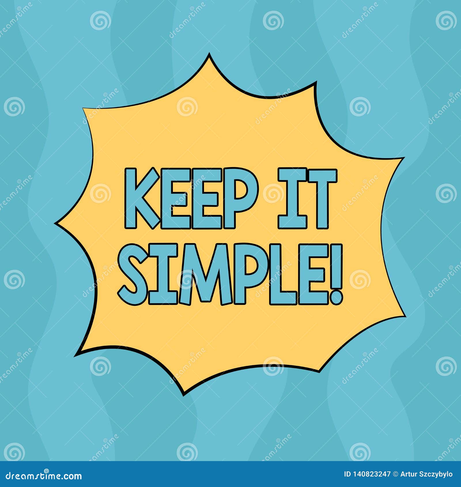 conceptual hand writing showing keep it simple. business photo text simplify things easy understandable clear concise ideas