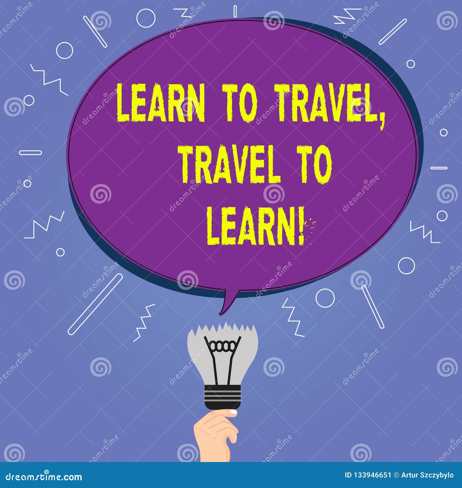 Conceptual Hand Writing Showing Learn To Travel Travel To