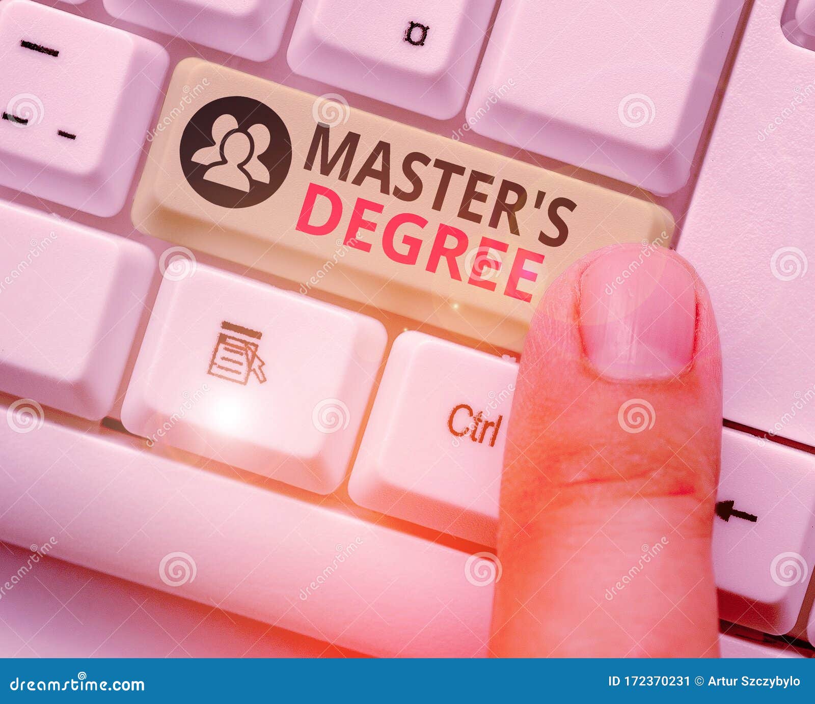 conceptual hand writing showing master s degree. business photo showcasing degree that is given to a student by a college or