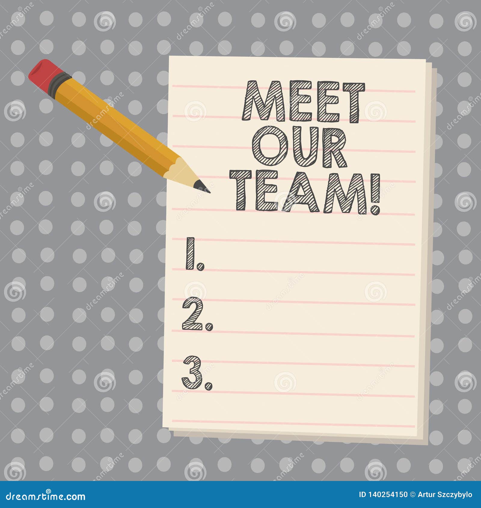 conceptual hand writing showing meet our team. business photo showcasing presentation of a teamwork meeting with group