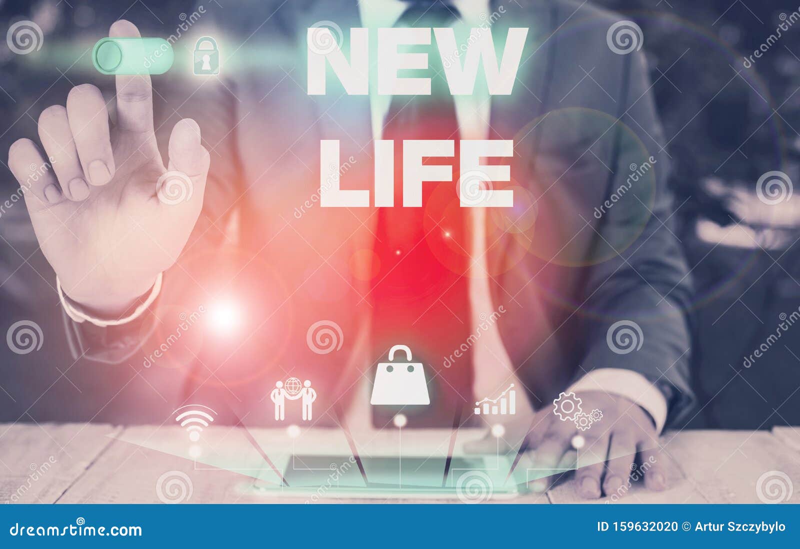 conceptual hand writing showing new life. business photo showcasing start of change in the existence of an individual or