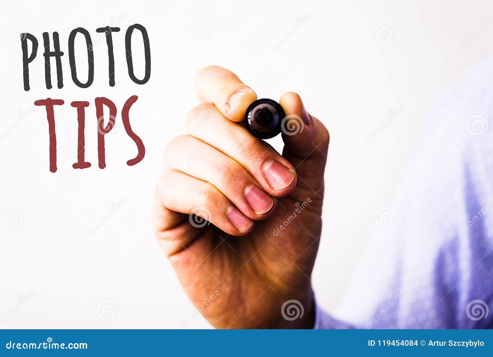 conceptual hand writing showing photo tips. business photos text suggestions to take good pictures advices for great photosgraphym