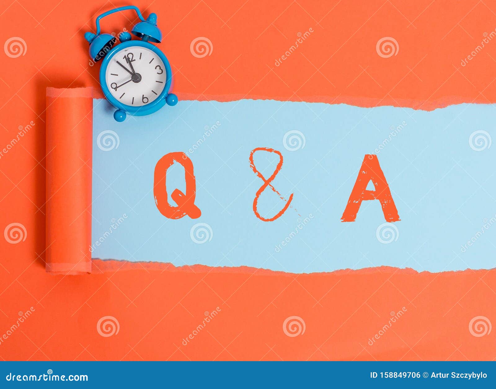 Conceptual Hand Writing Showing Q and a Question. Business Photo Text
