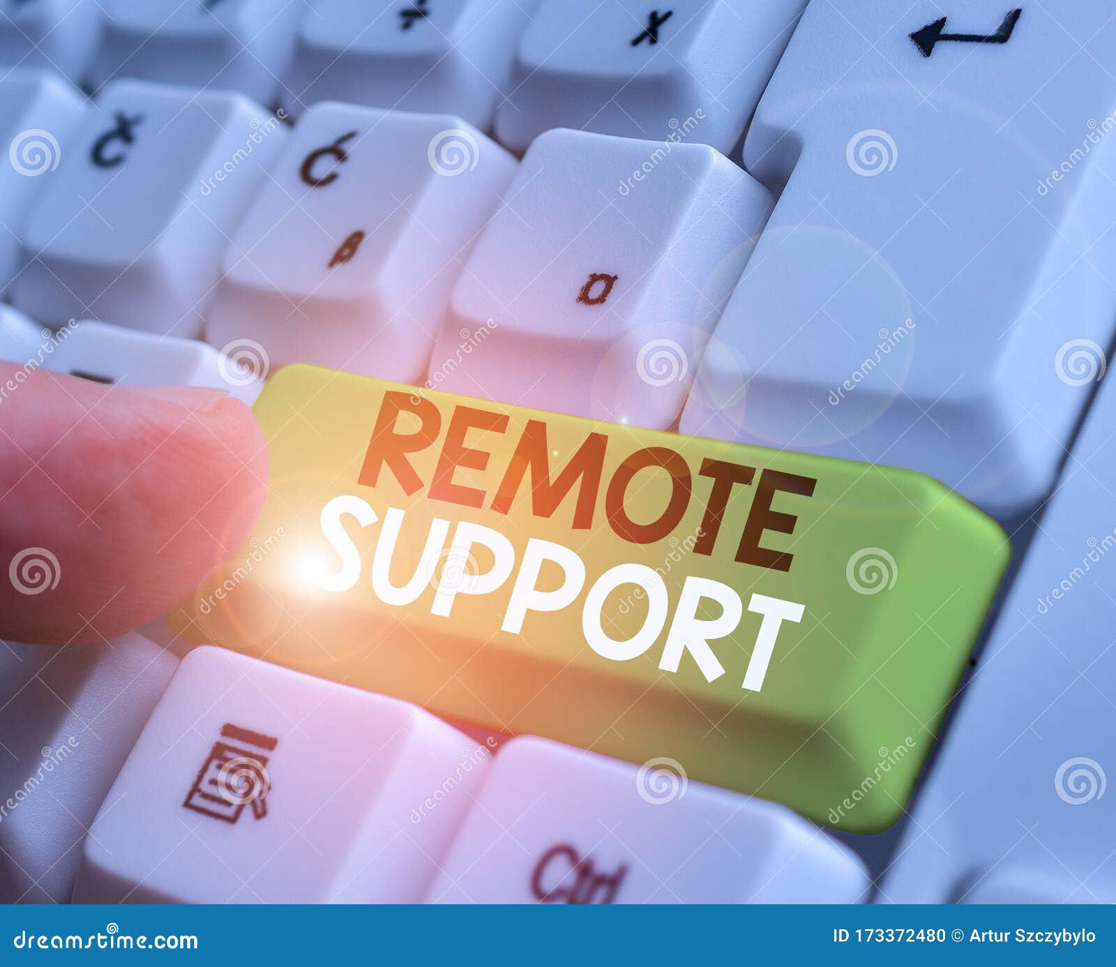 conceptual hand writing showing remote support. business photo showcasing help endusers to solve computer problems and issues