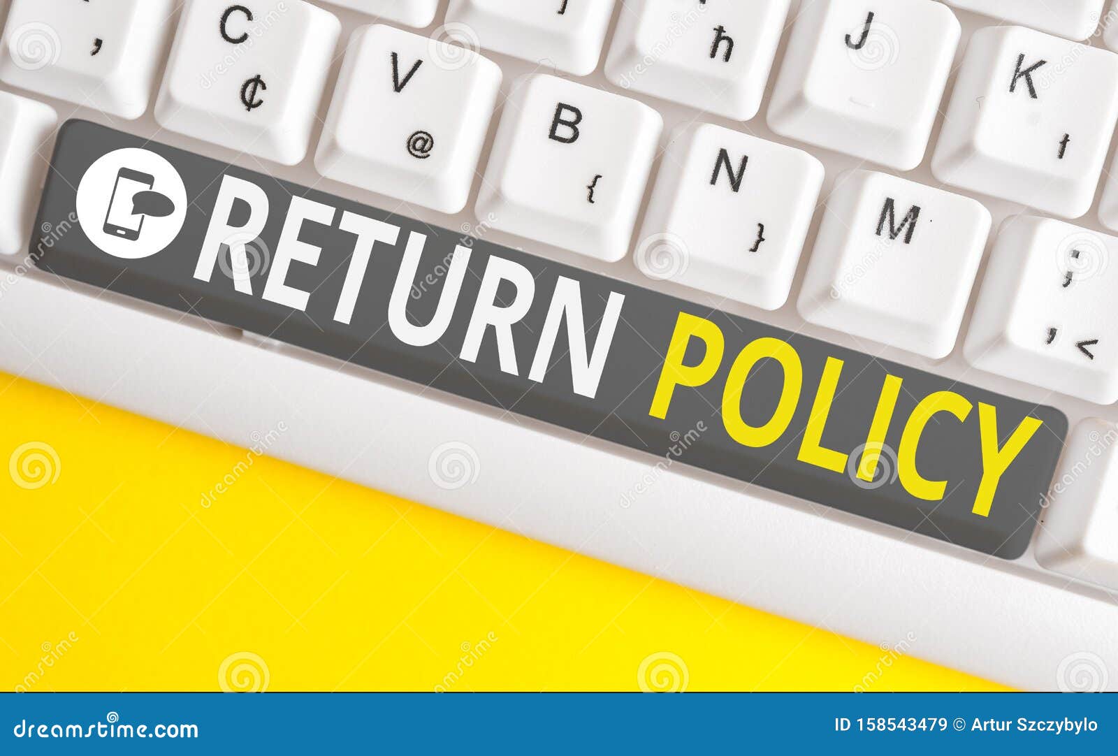 conceptual hand writing showing return policy. business photo text tax reimbursement retail terms and conditions on