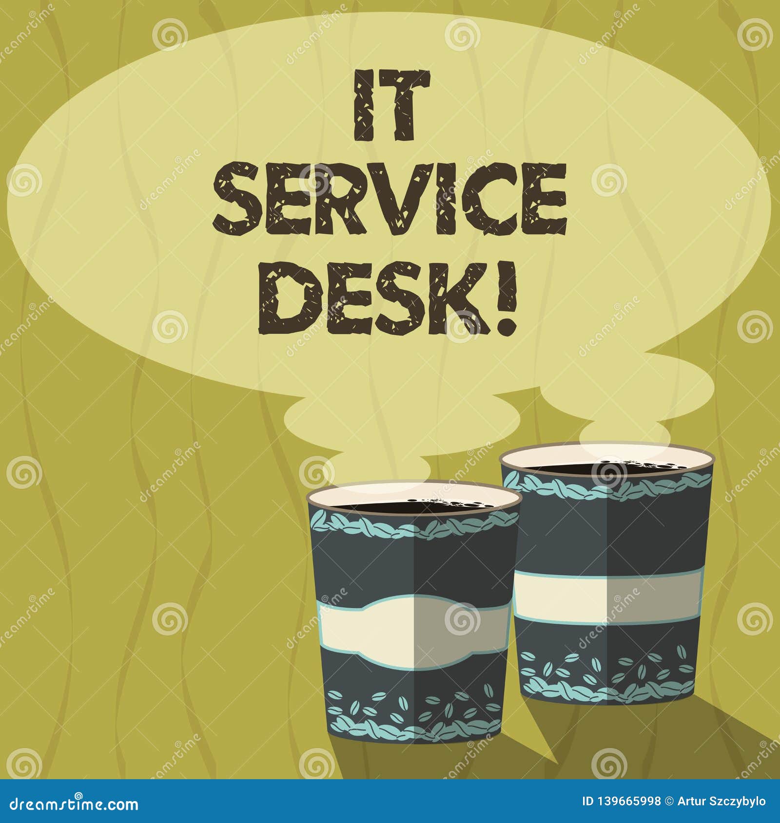 Conceptual Hand Writing Showing It Service Desk Business Photo