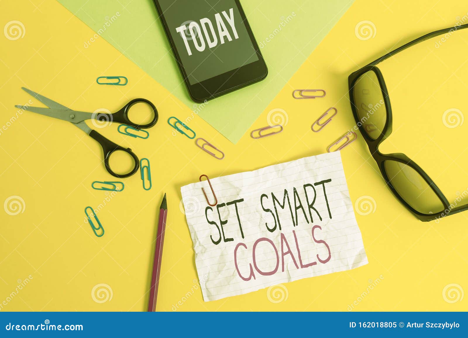 Conceptual Hand Writing Showing Set Smart Goals Business Photo Text Giving Criteria To Guide In The Setting Of Objectives Paper Stock Image Image Of Information Business