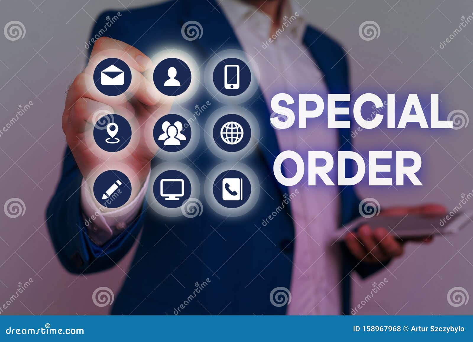 conceptual hand writing showing special order. business photo text specific item requested a routine memo by military