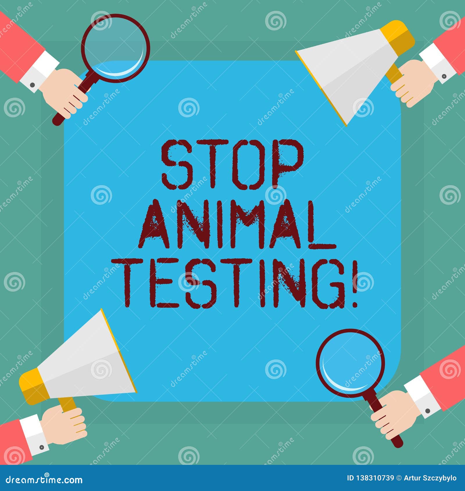 conceptual hand writing showing stop animal testing. business photo showcasing scientific experiment which live animal