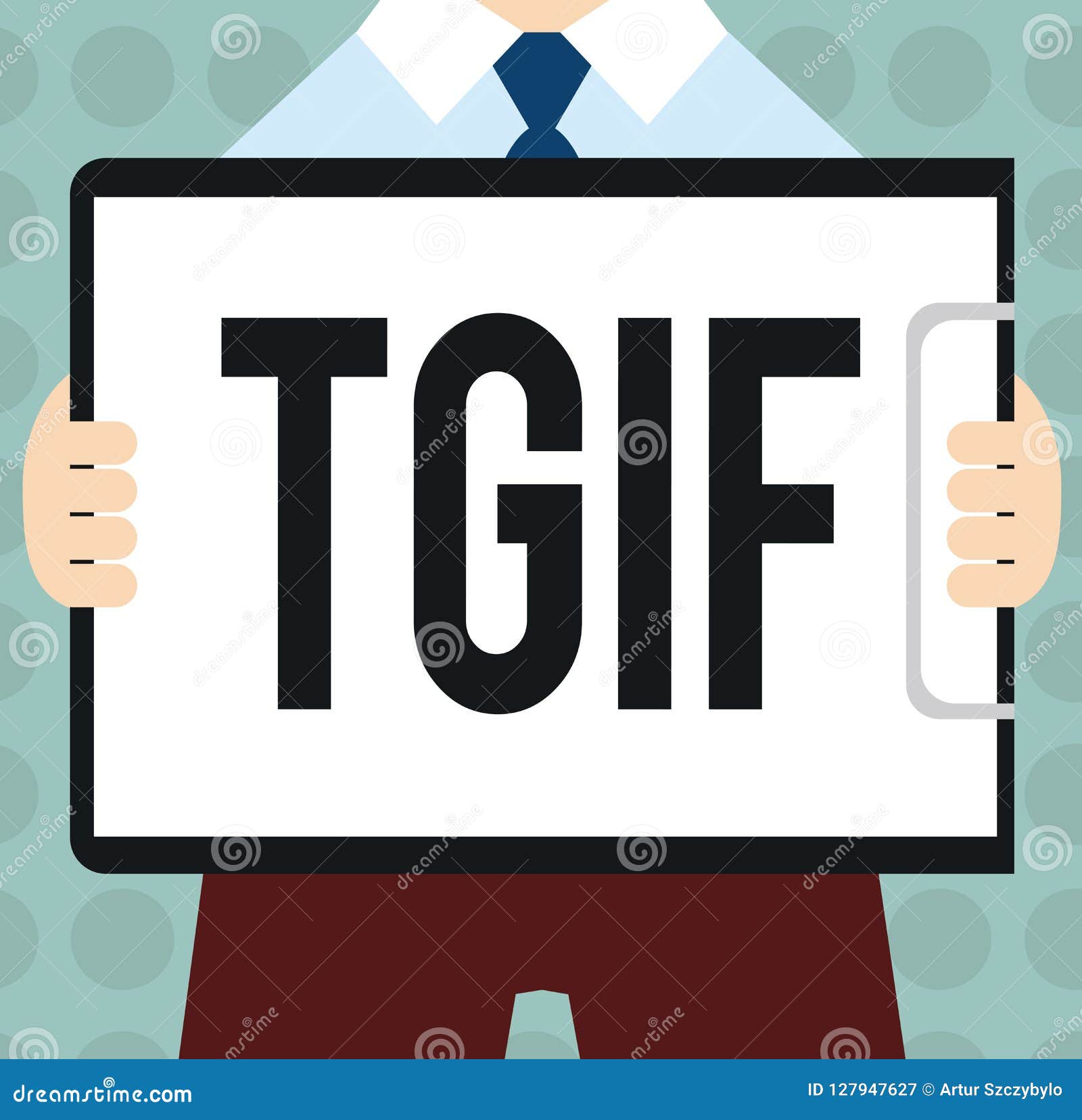conceptual hand writing showing tgif. business photo text american family oriented show friday madness celebration rest
