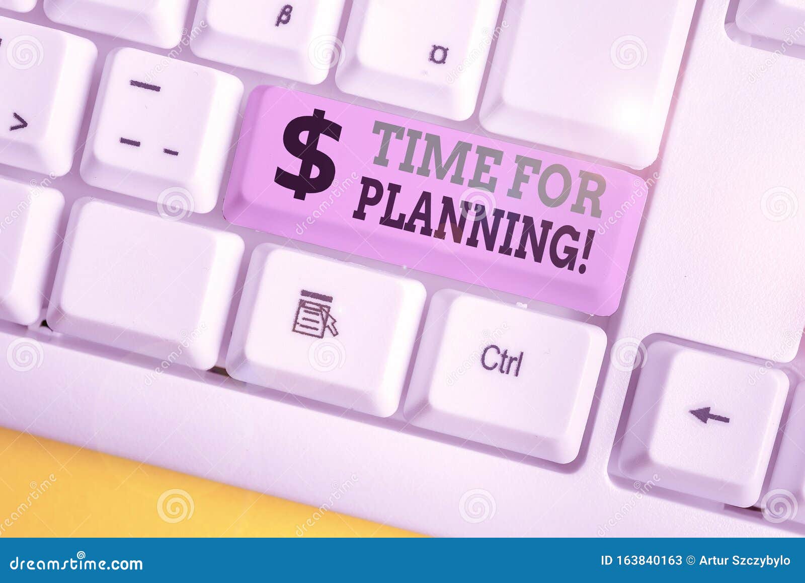conceptual hand writing showing time for planning. business photo showcasing exercising conscious control spent on