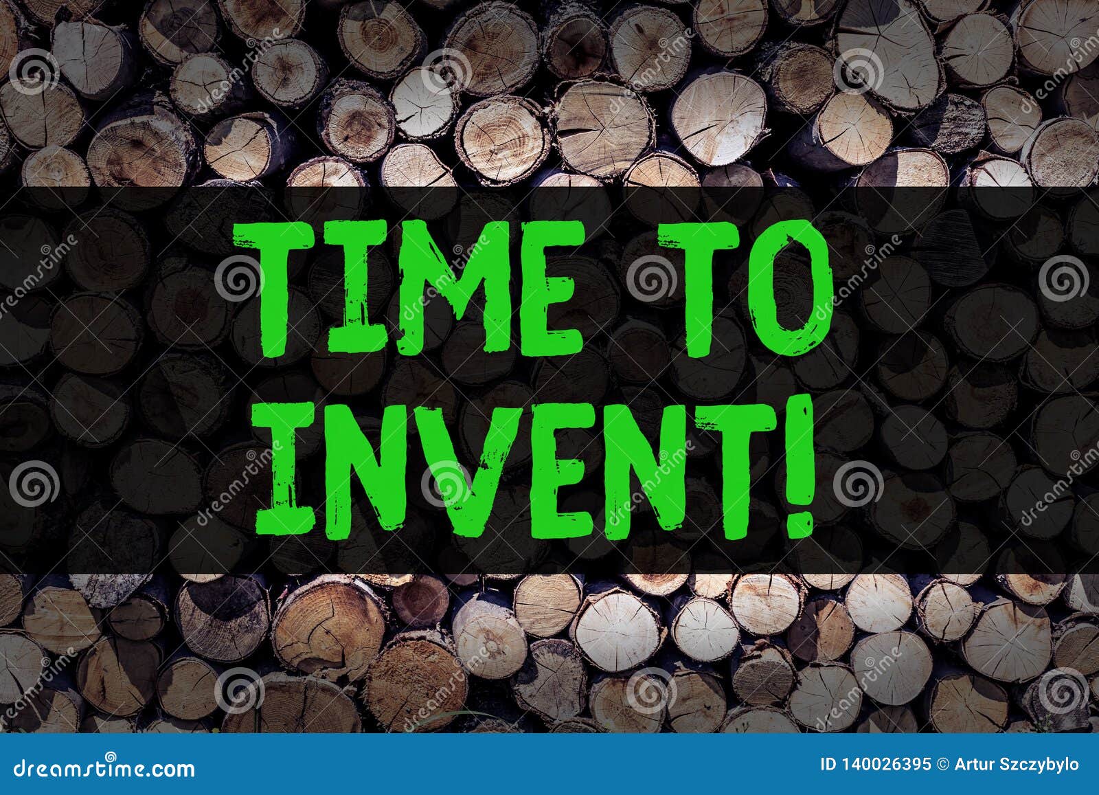 conceptual hand writing showing time to invent. business photo showcasing invention of something new different