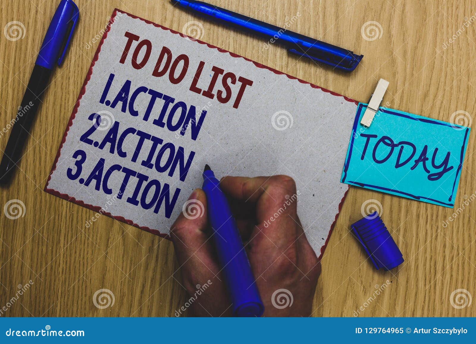 Vergemakkelijken breedtegraad Downtown Conceptual Hand Writing Showing To Do List 1.Action 2.Action 3.Action Stock  Image - Image of notes, calendar: 129764965