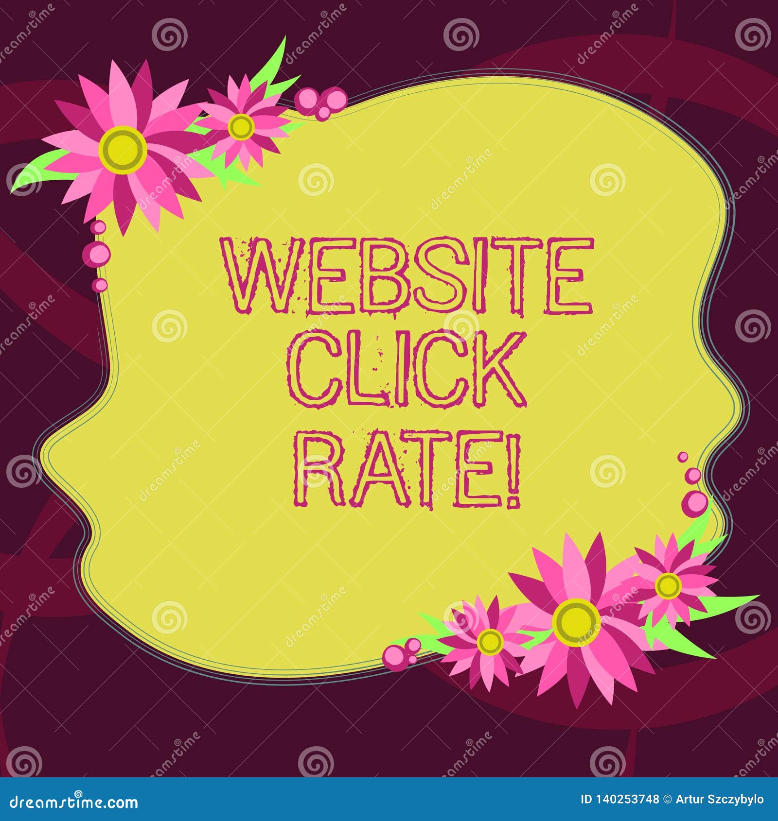 conceptual hand writing showing website click rate. business photo showcasing ratio users who click specific link to number total