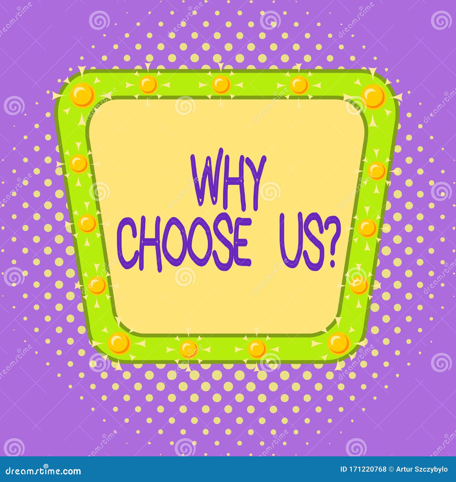 Conceptual Hand Writing Showing Why Choose Us Question. Business Photo