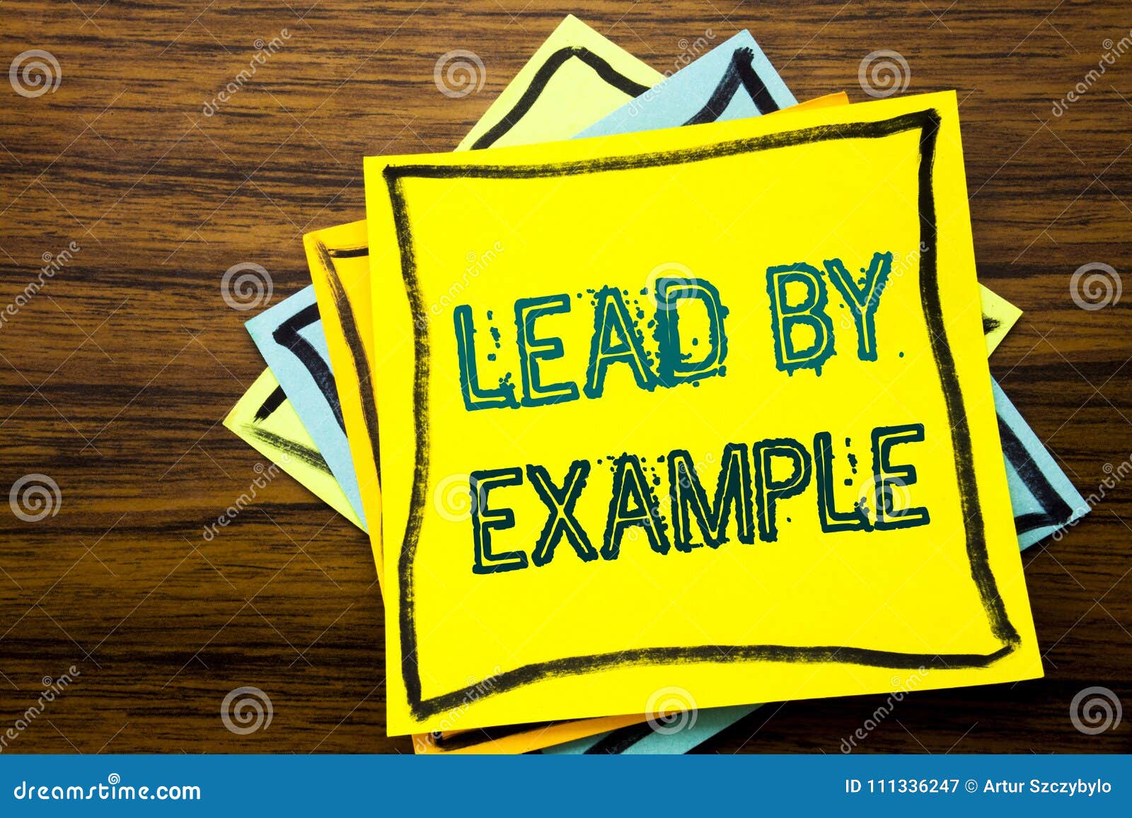 conceptual hand writing text caption inspiration showing lead by example. business concept for motivation inspiration written on s