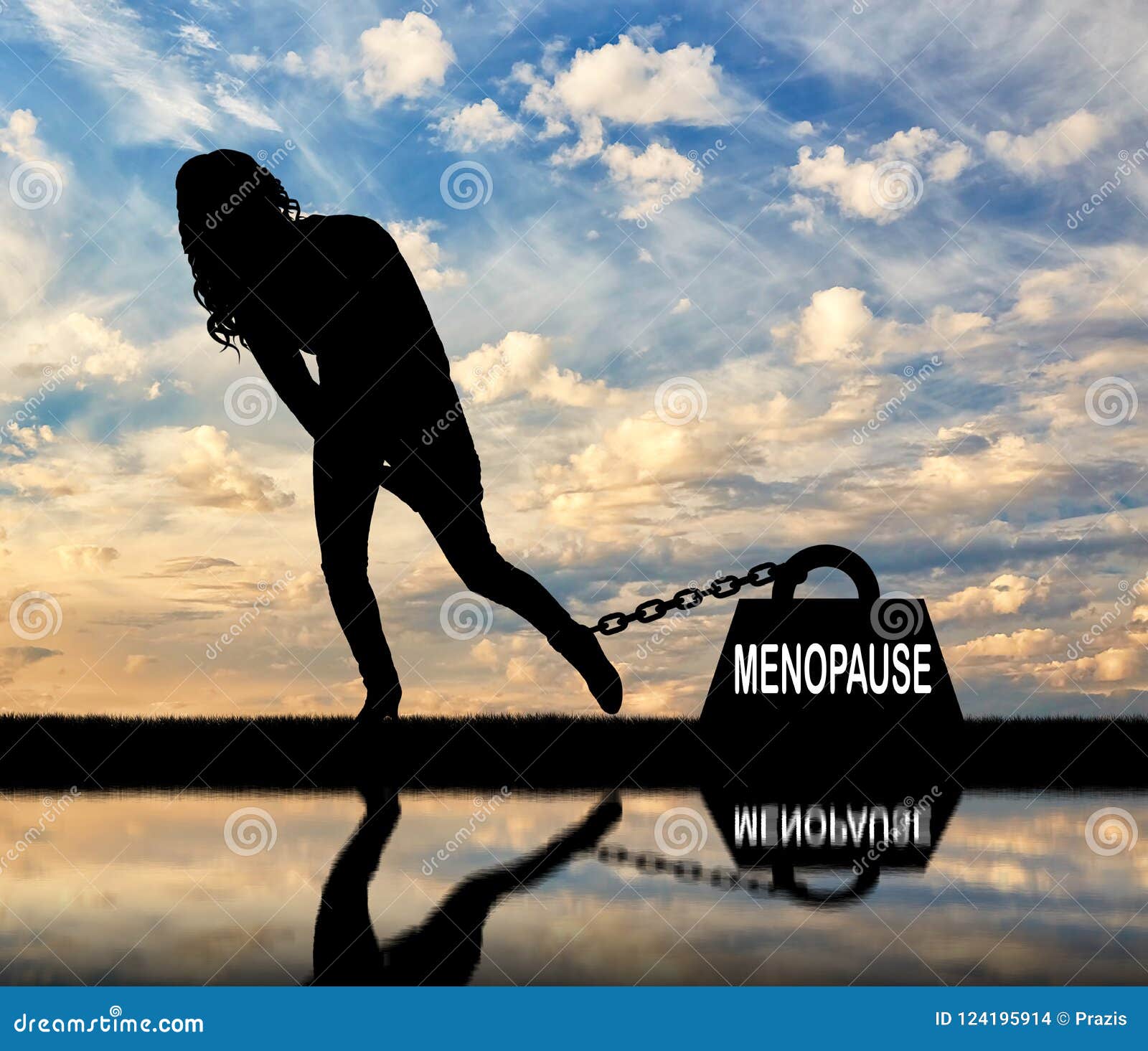 conceptual image of menopause in women