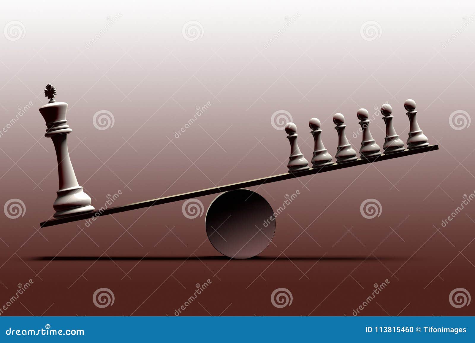 conceptual representation of social inequality and the imbalance between social classes represented with chess pieces