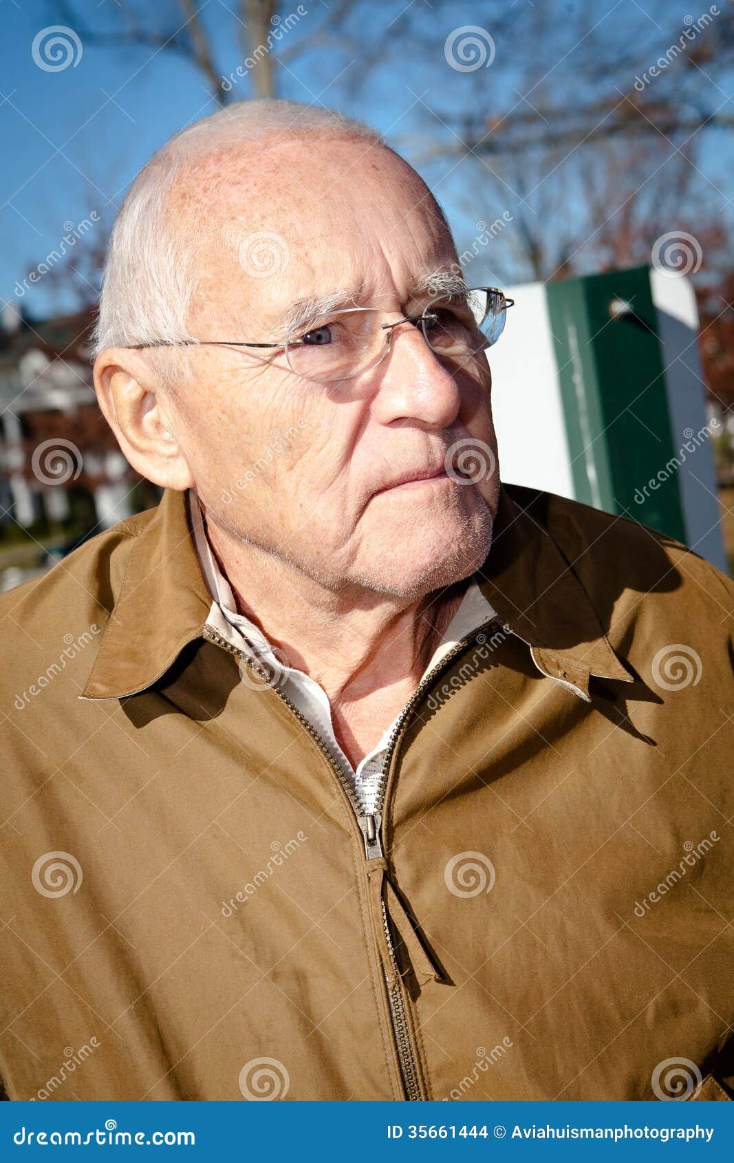 Concerned Old Man Stock Photo. Image Of Experience, Casual - 35661444