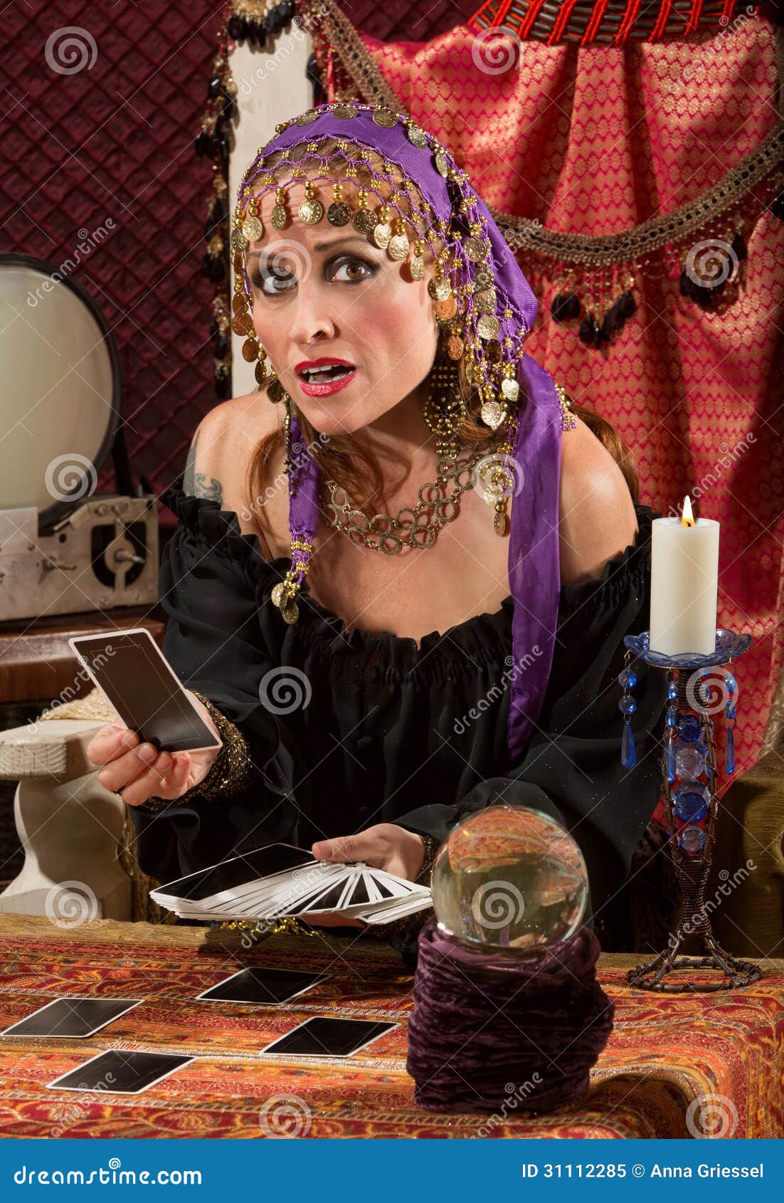 207 Lady Reading Tarot Cards Stock Photos Free Photos from Dreamstime