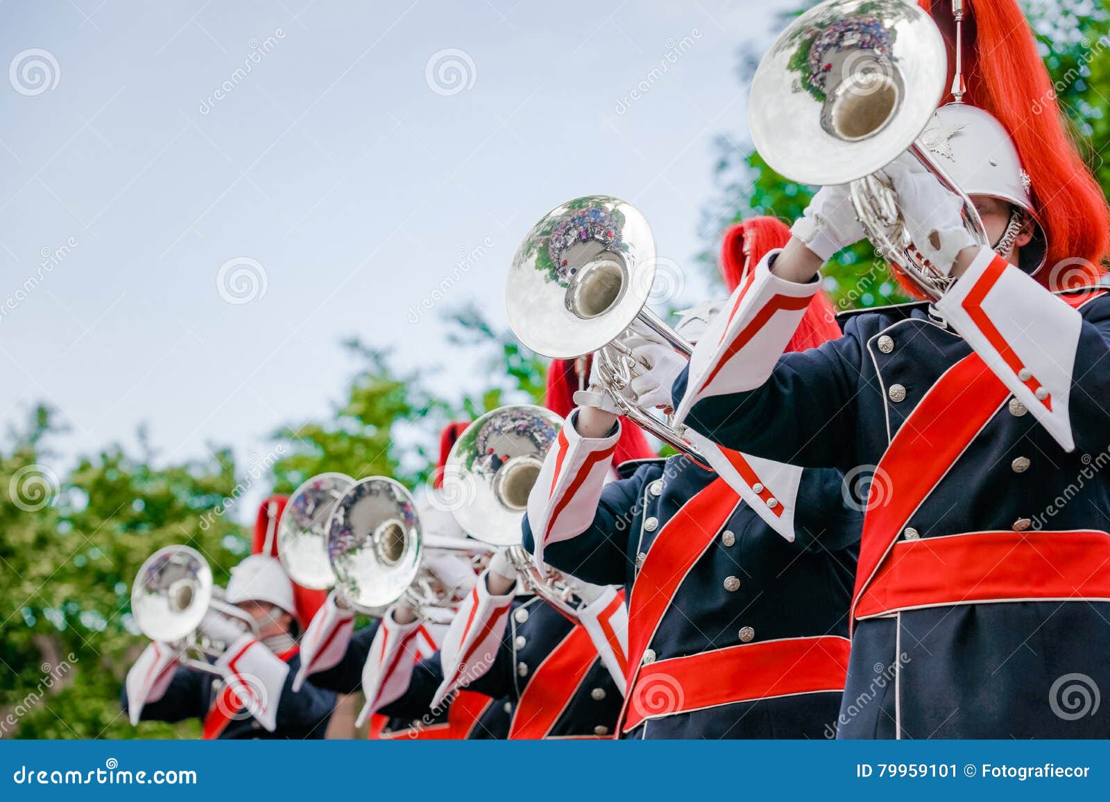 concert band or windband performing during event