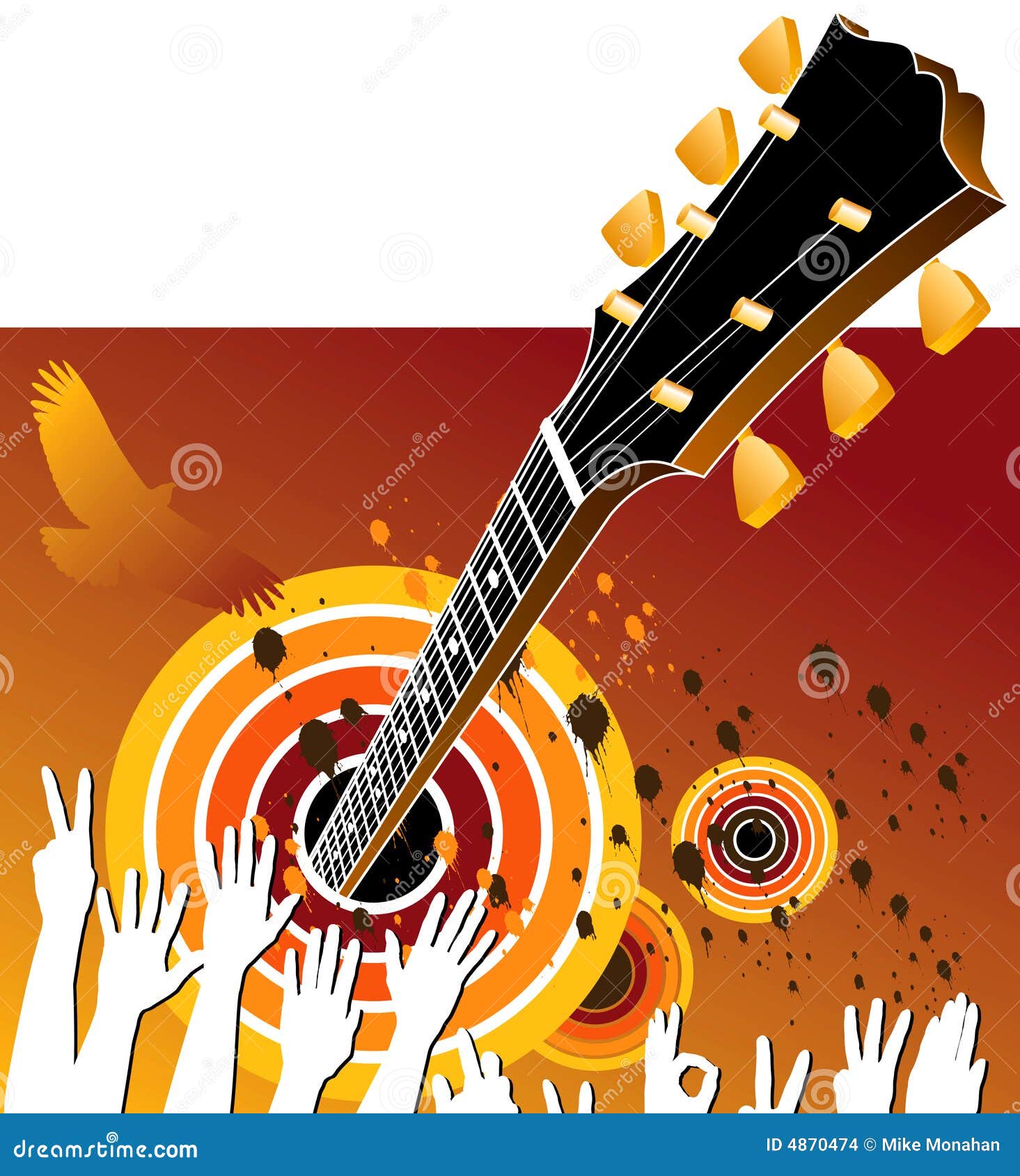 Concert Music Background stock vector. Illustration of artwork - 4870474