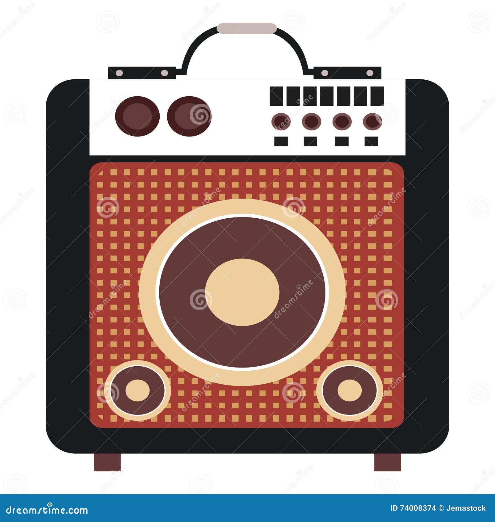 Concert speakers icon stock illustration. Illustration of band 74008374