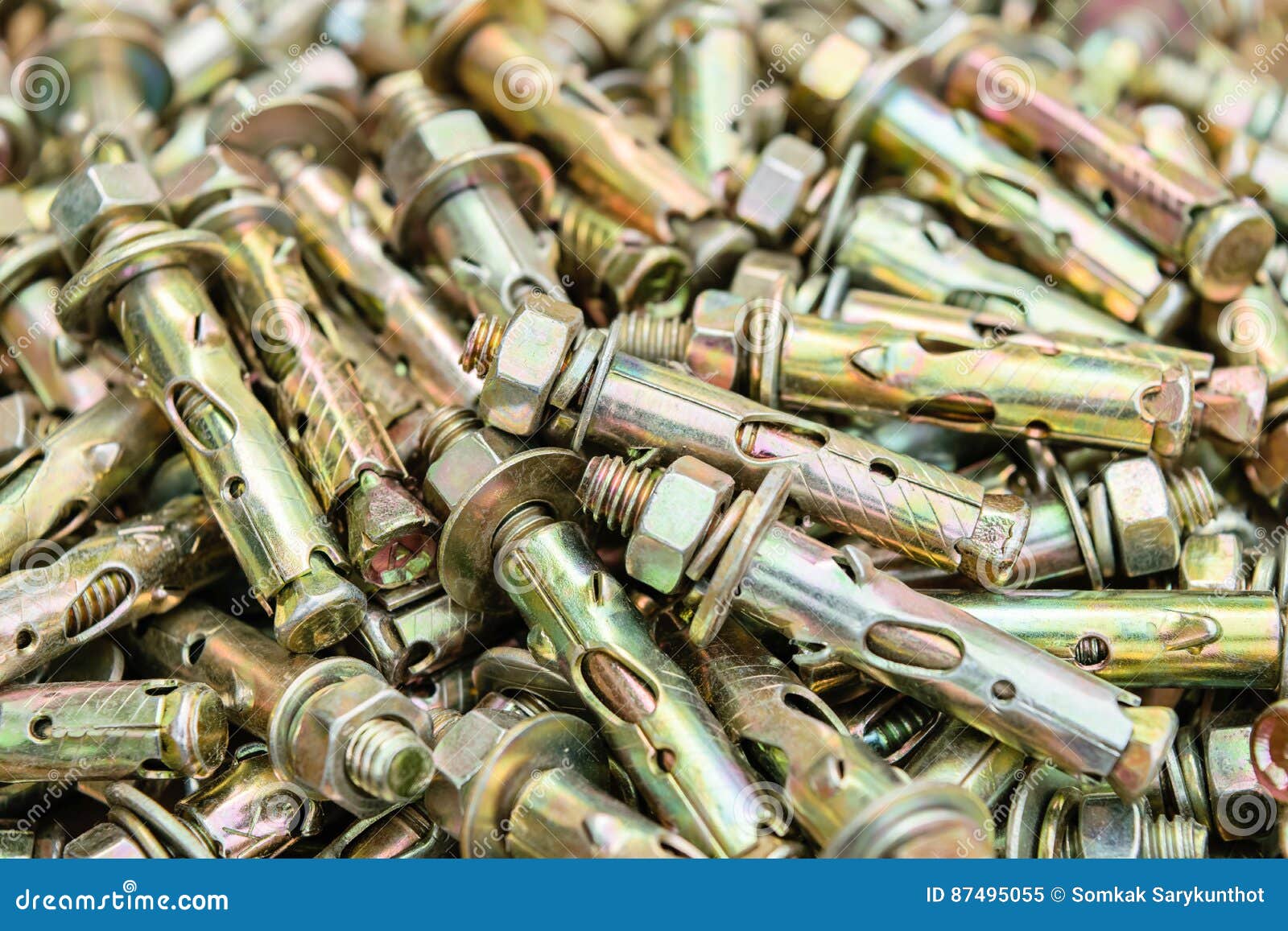 Concrete anchor bolt stock image. Image of expander, fixing 87495055