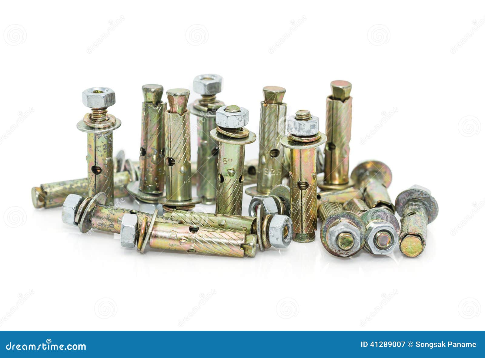 Concrete anchor bolt stock image. Image of industry, expansion 41289007