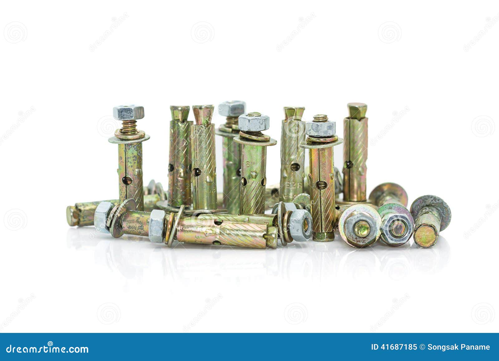 Concrete anchor bolt stock image. Image of iron, nailing 41687185